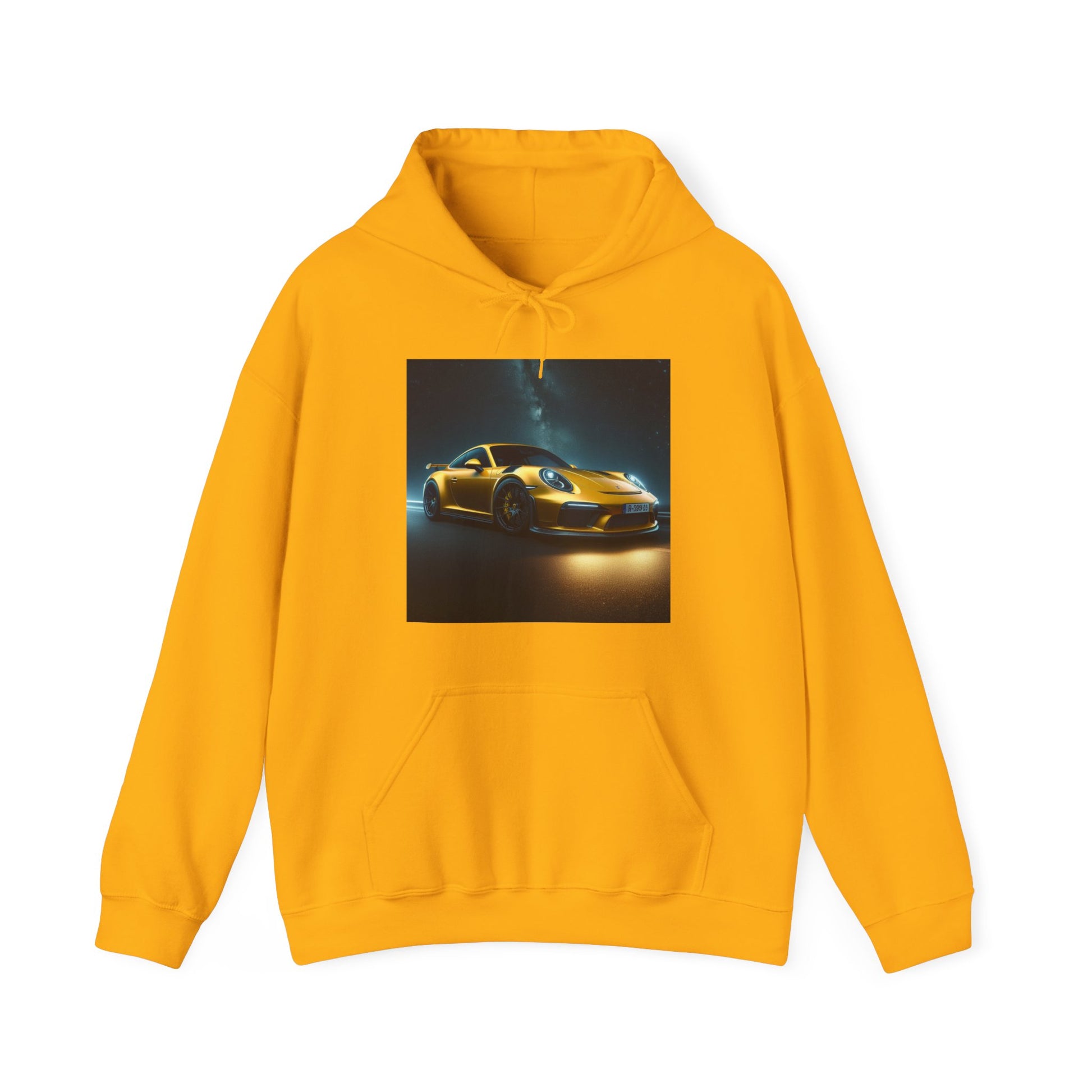 Yellow Porsche Hoodie Hoodie Printify Gold S