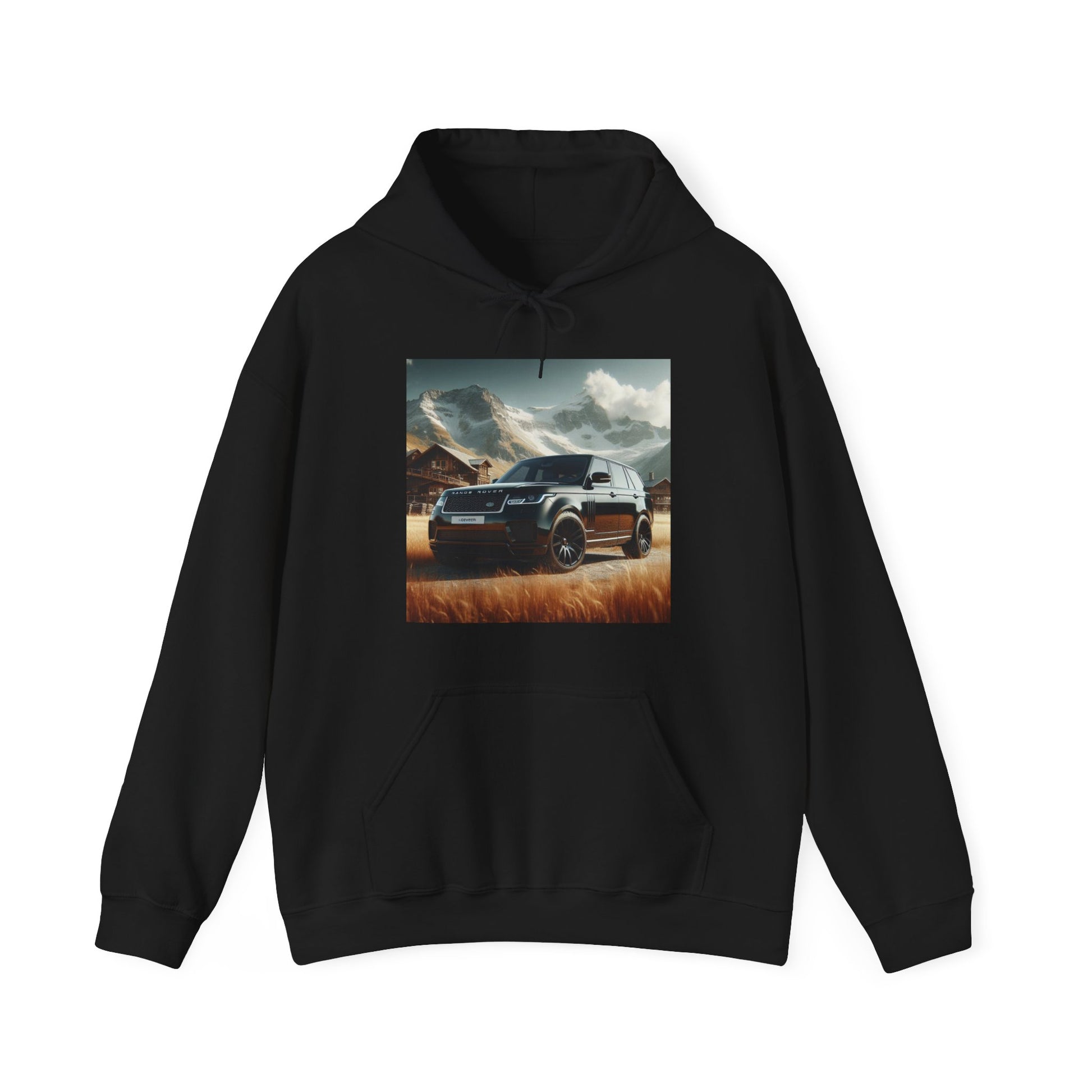 Black Range Rover Hoodie Hoodie Printify Black S