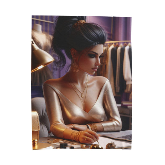 Fashion and Beauty Plush Blanket All Over Prints Printify 60" × 80"