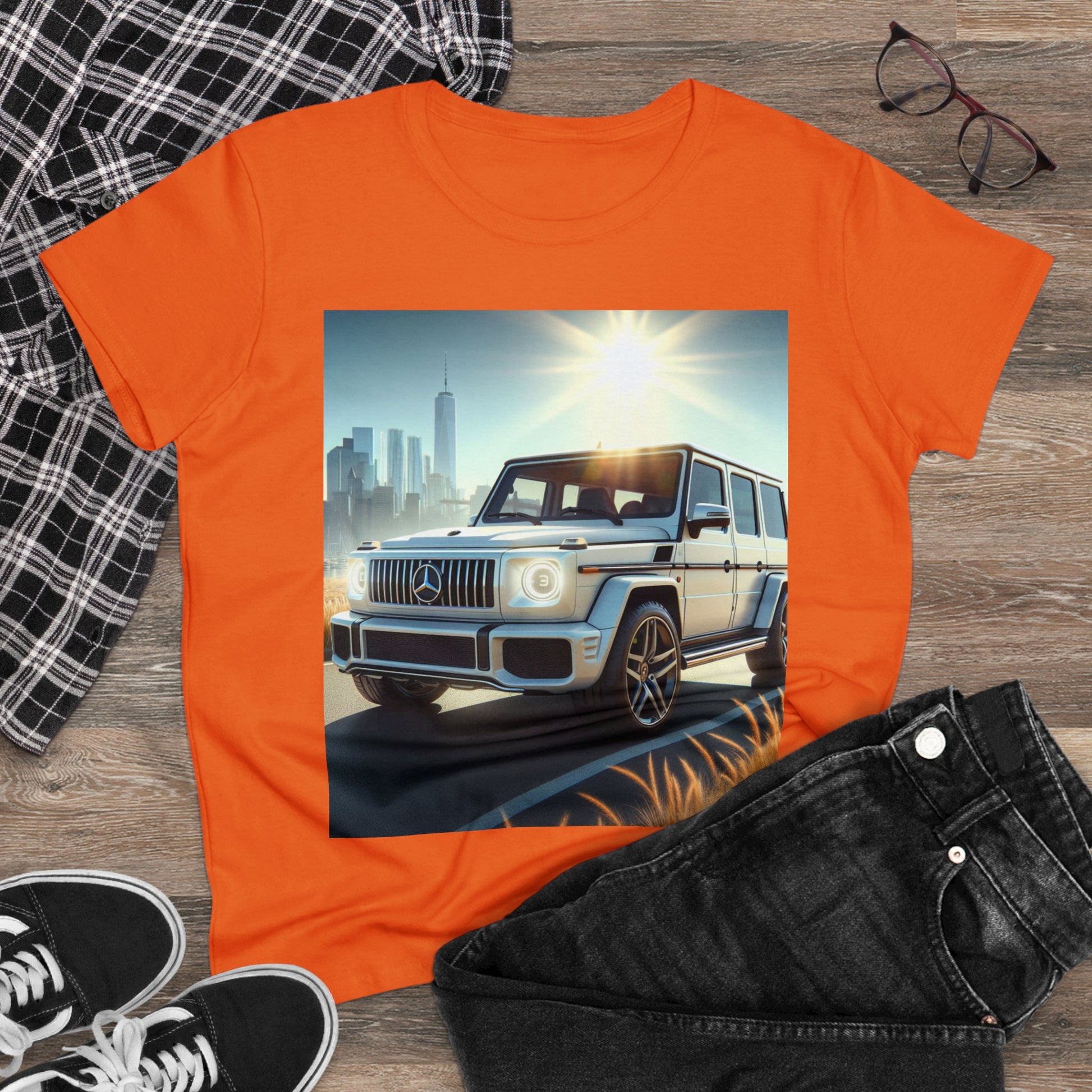 White G-Wagon T-Shirt T-Shirt Printify