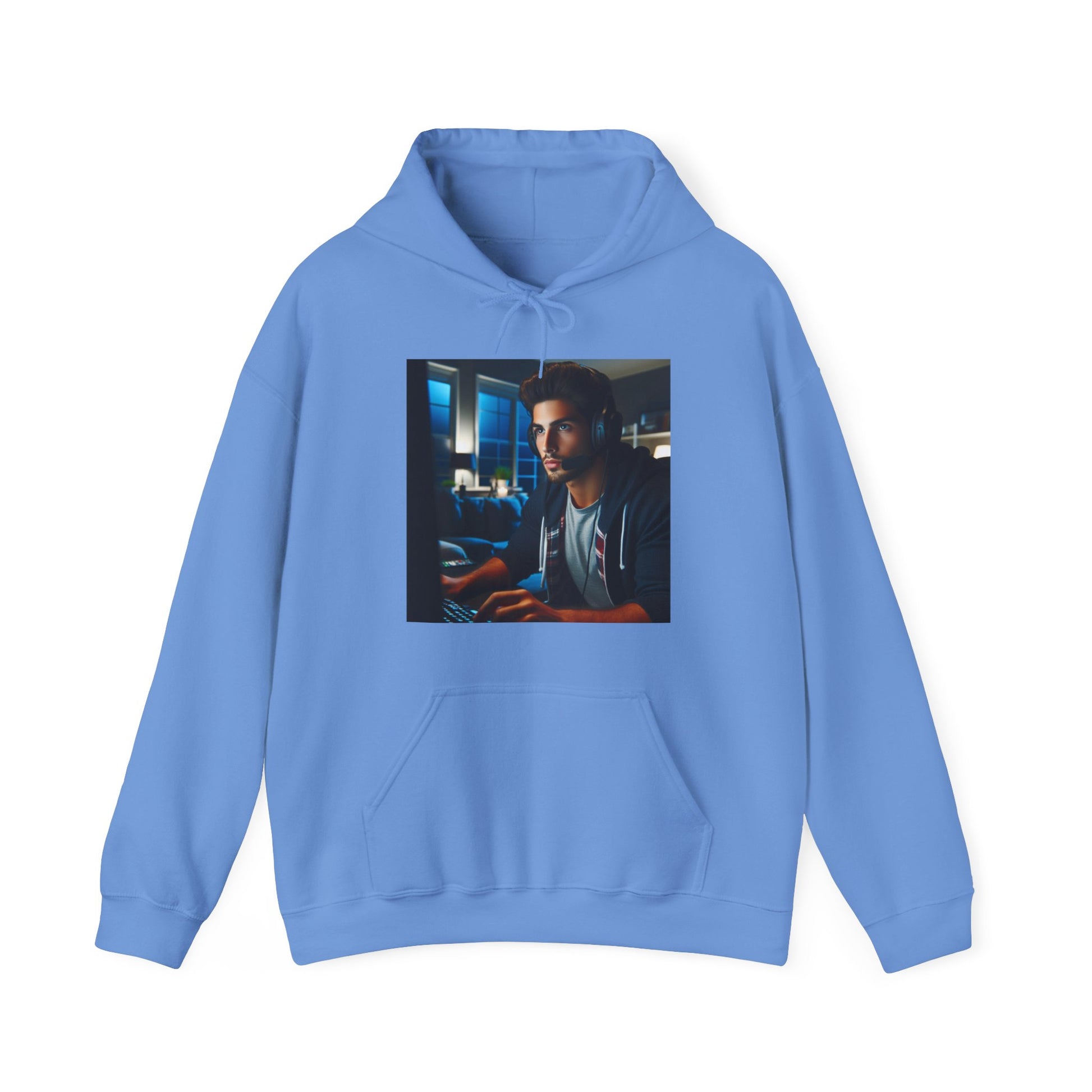 Game Time Hoodie Hoodie Printify Carolina Blue S
