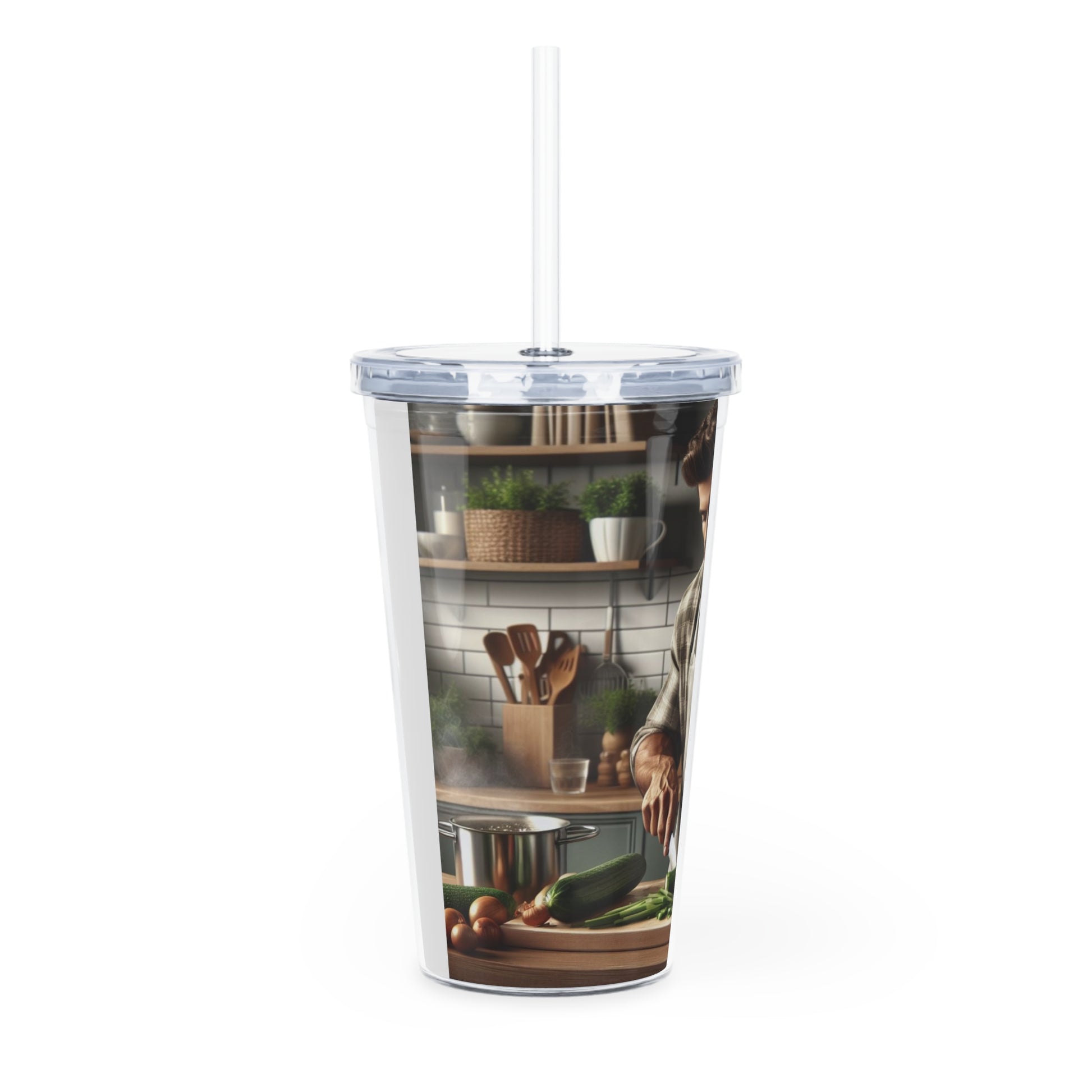 Dinner Time Tumbler with Straw Mug Printify