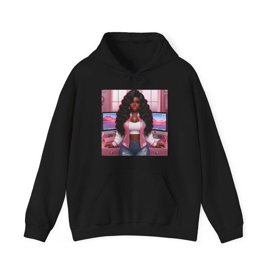 Pink Everything Hoodie Hoodie Printify Black S