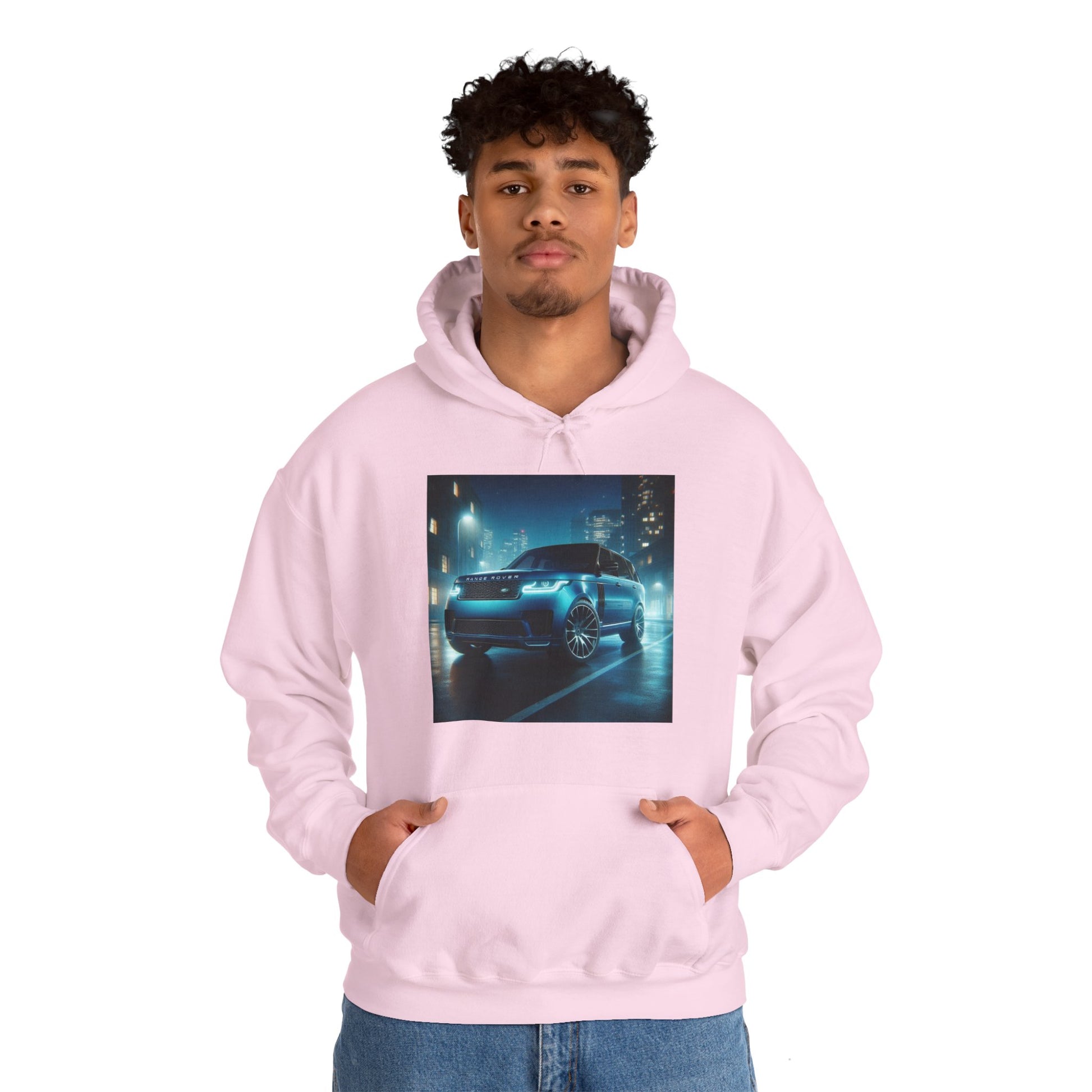 Blue Range Rover Hoodie Hoodie Printify