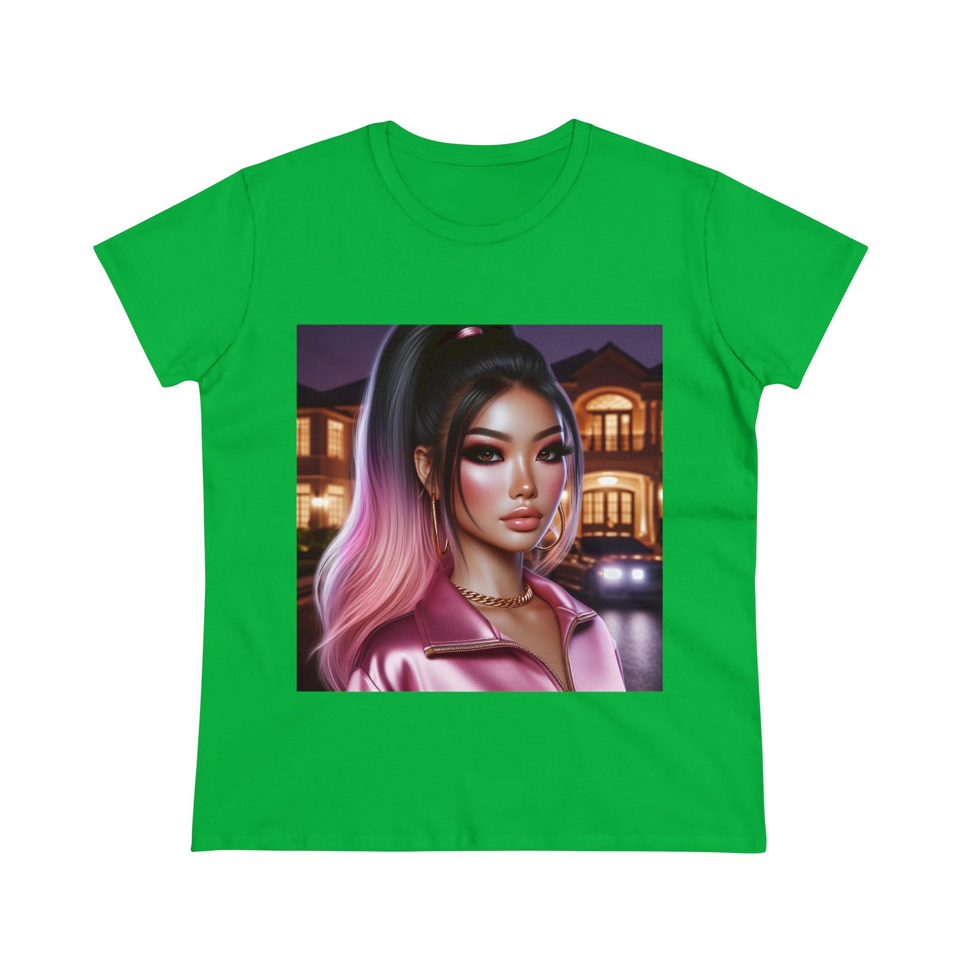 Pink at Night T-Shirt T-Shirt Printify Irish Green S