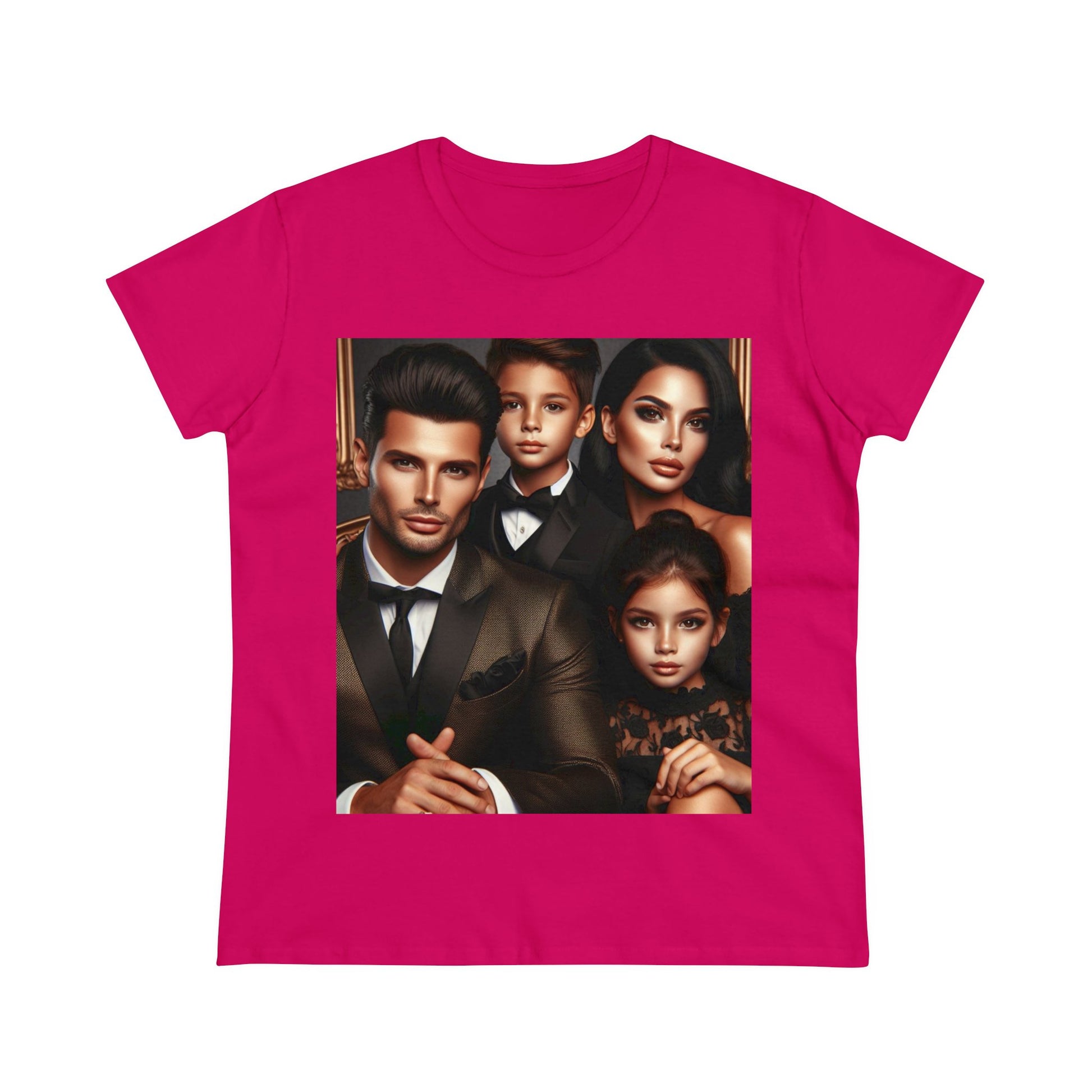 Family Portrait T-Shirt T-Shirt Printify Heliconia S