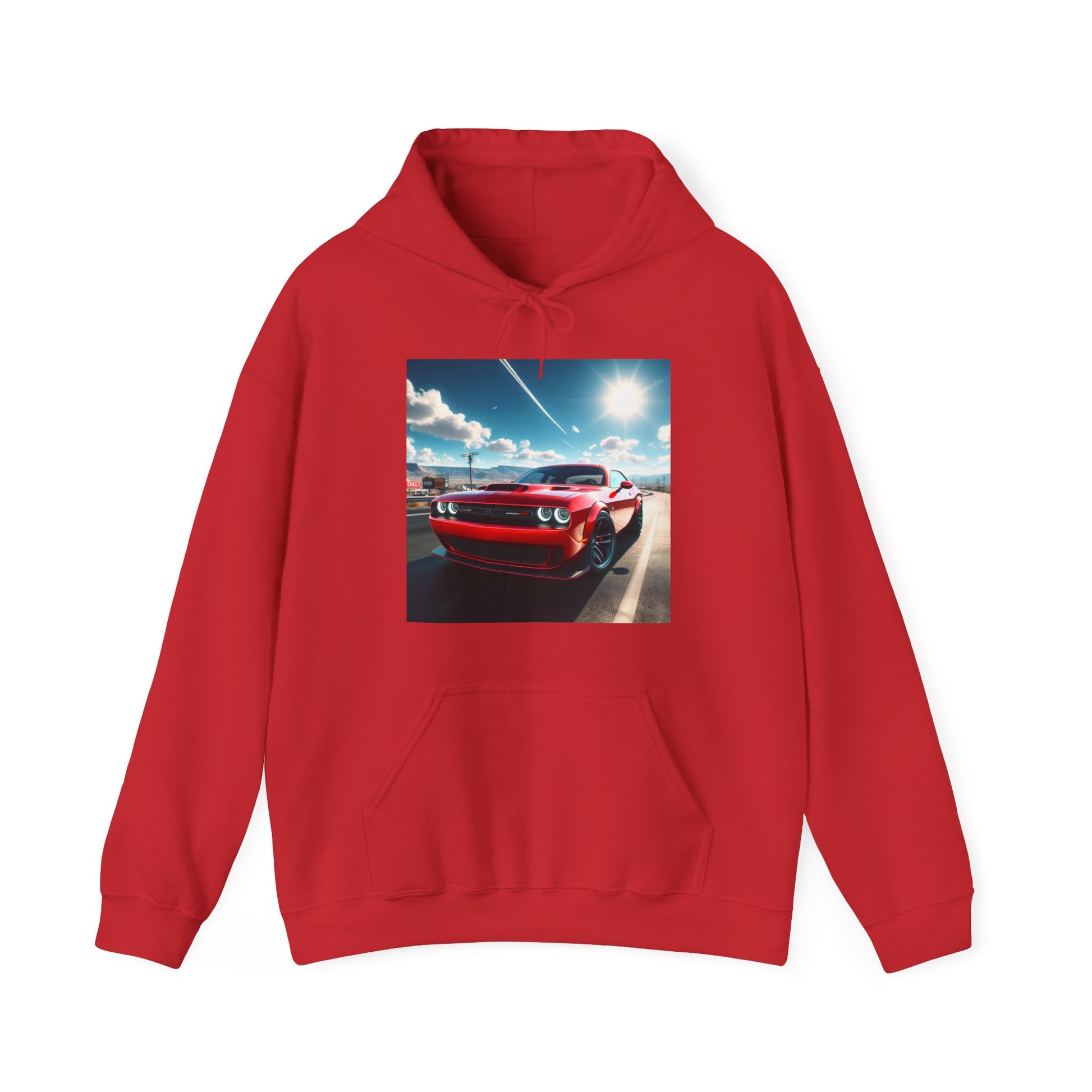 Red Challenger Hoodie Hoodie Printify Red S
