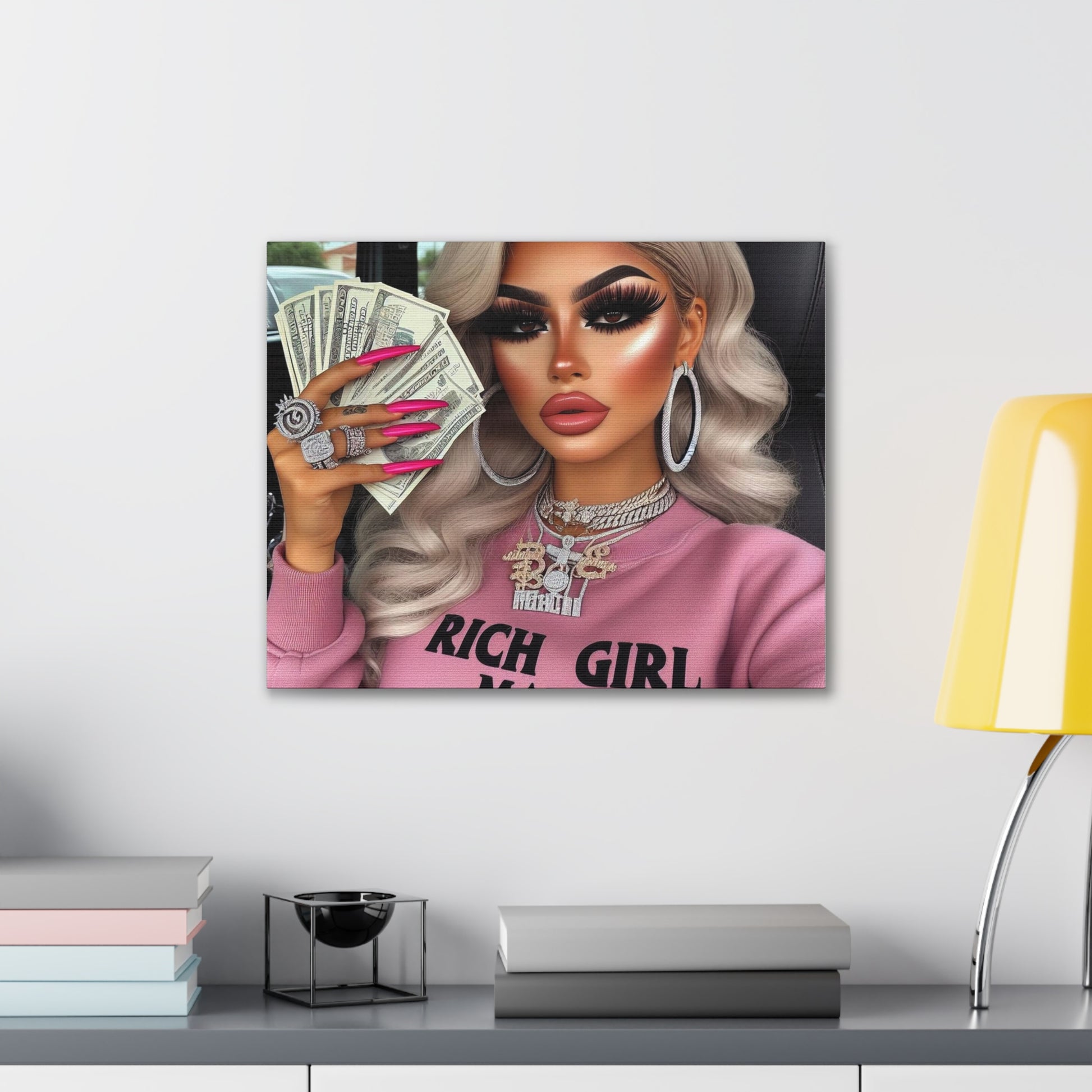 Rich Girl Mafia Canvas Canvas Printify 20″ x 16″ (Horizontal) 0.75''