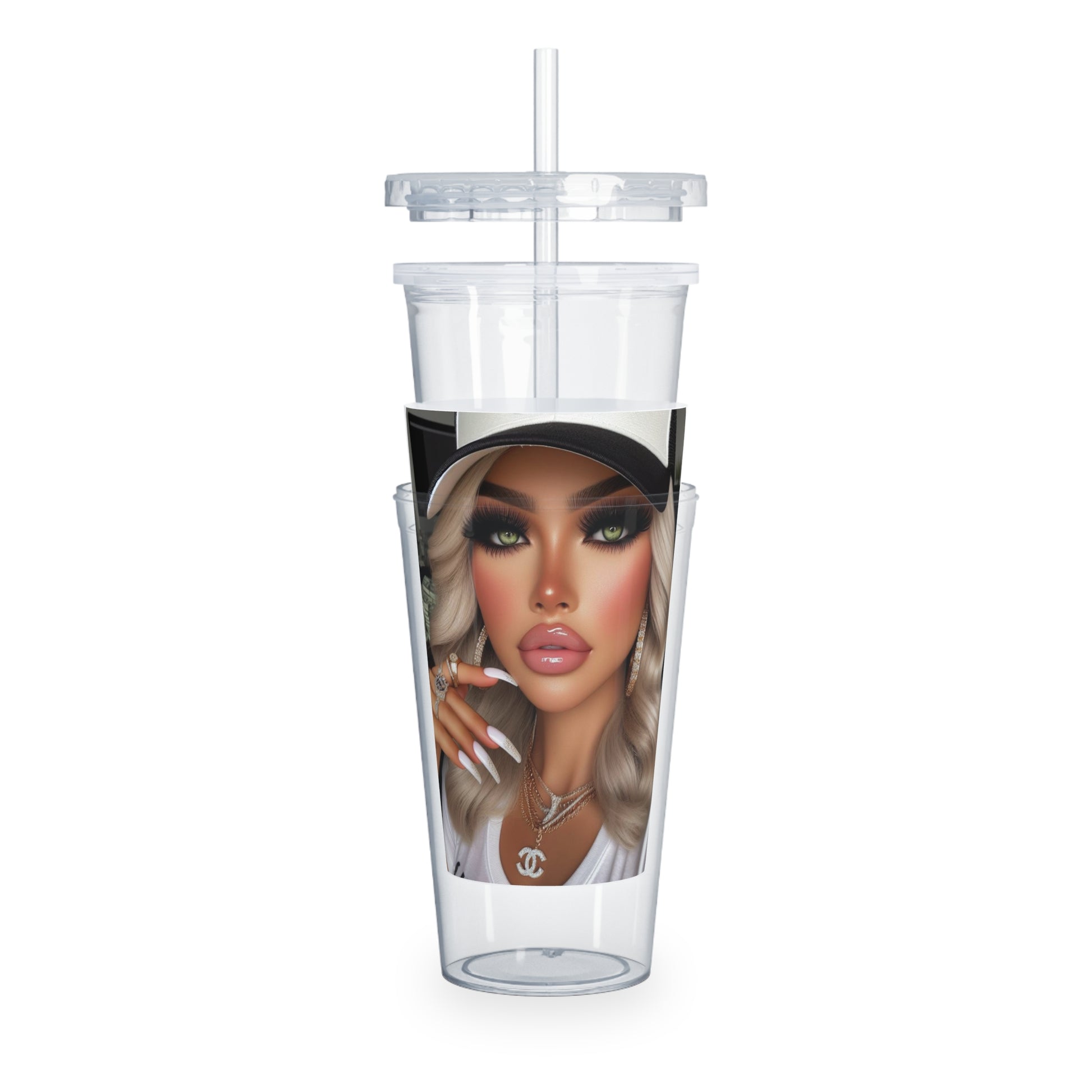 Big Money Tumbler with Straw Mug Printify