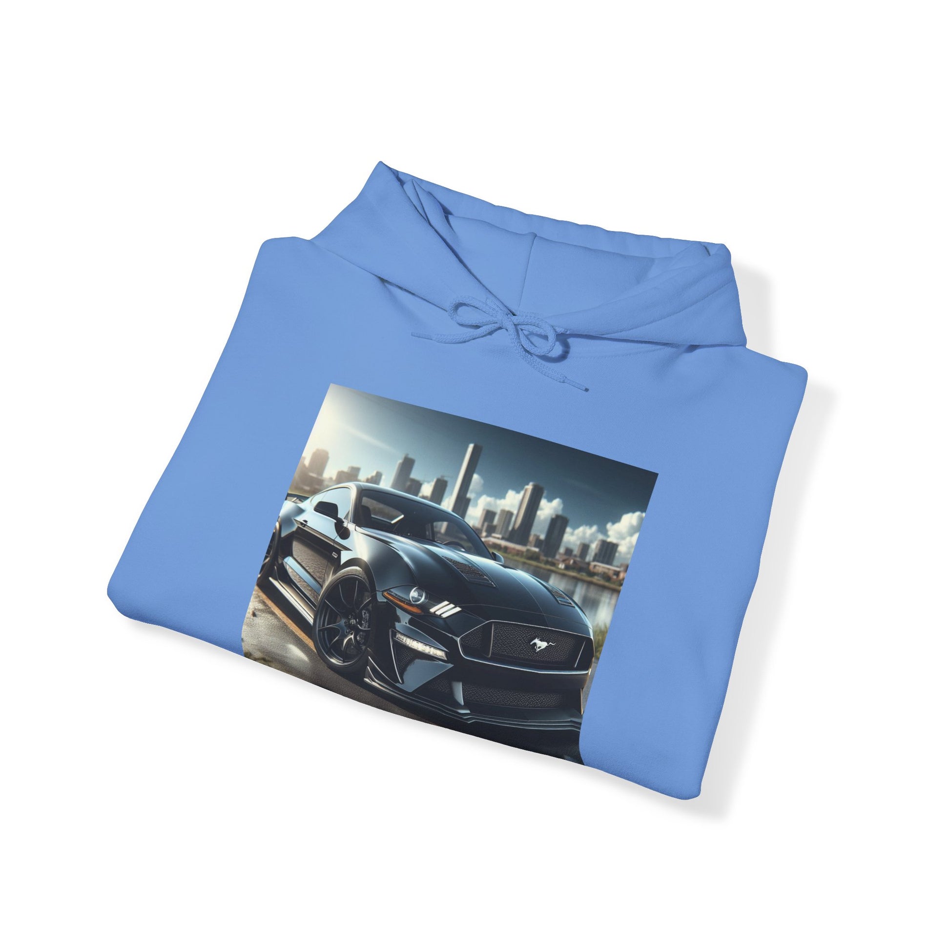 Black Mustang Hoodie Hoodie Printify