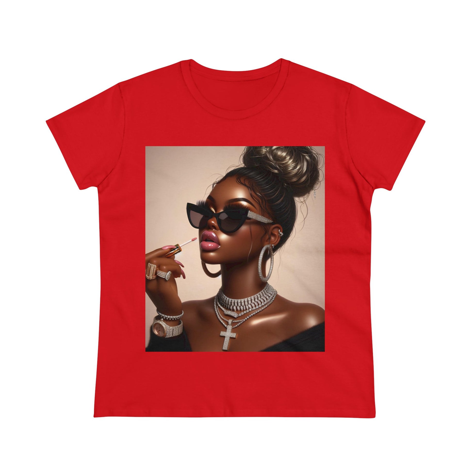 My Lip Gloss is Poppin T-Shirt T-Shirt Printify Red S