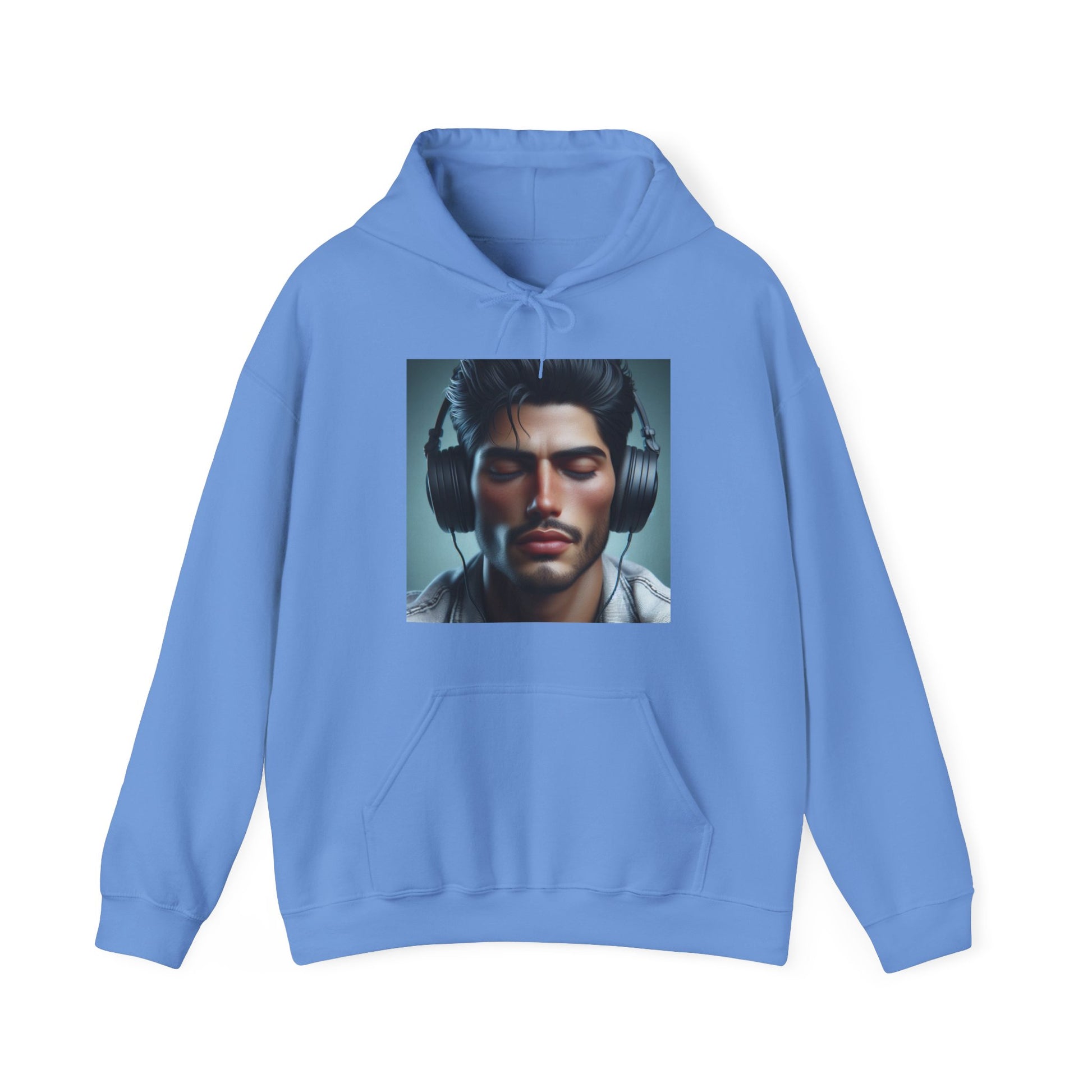Music Vibes Hoodie Hoodie Printify Carolina Blue S