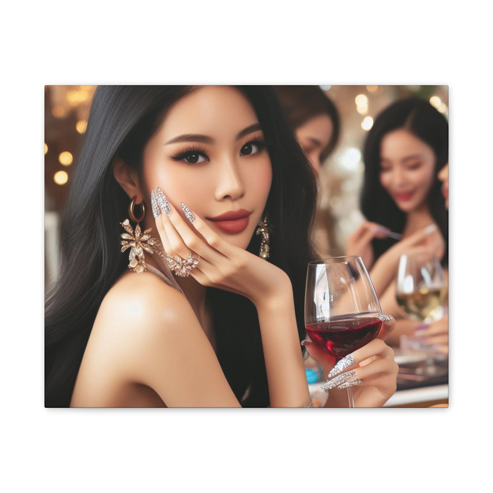 Wine Down Canvas Canvas Printify