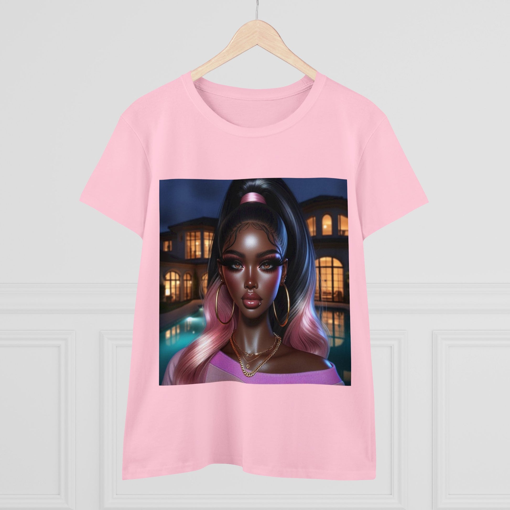 Pink at Night T-Shirt T-Shirt Printify