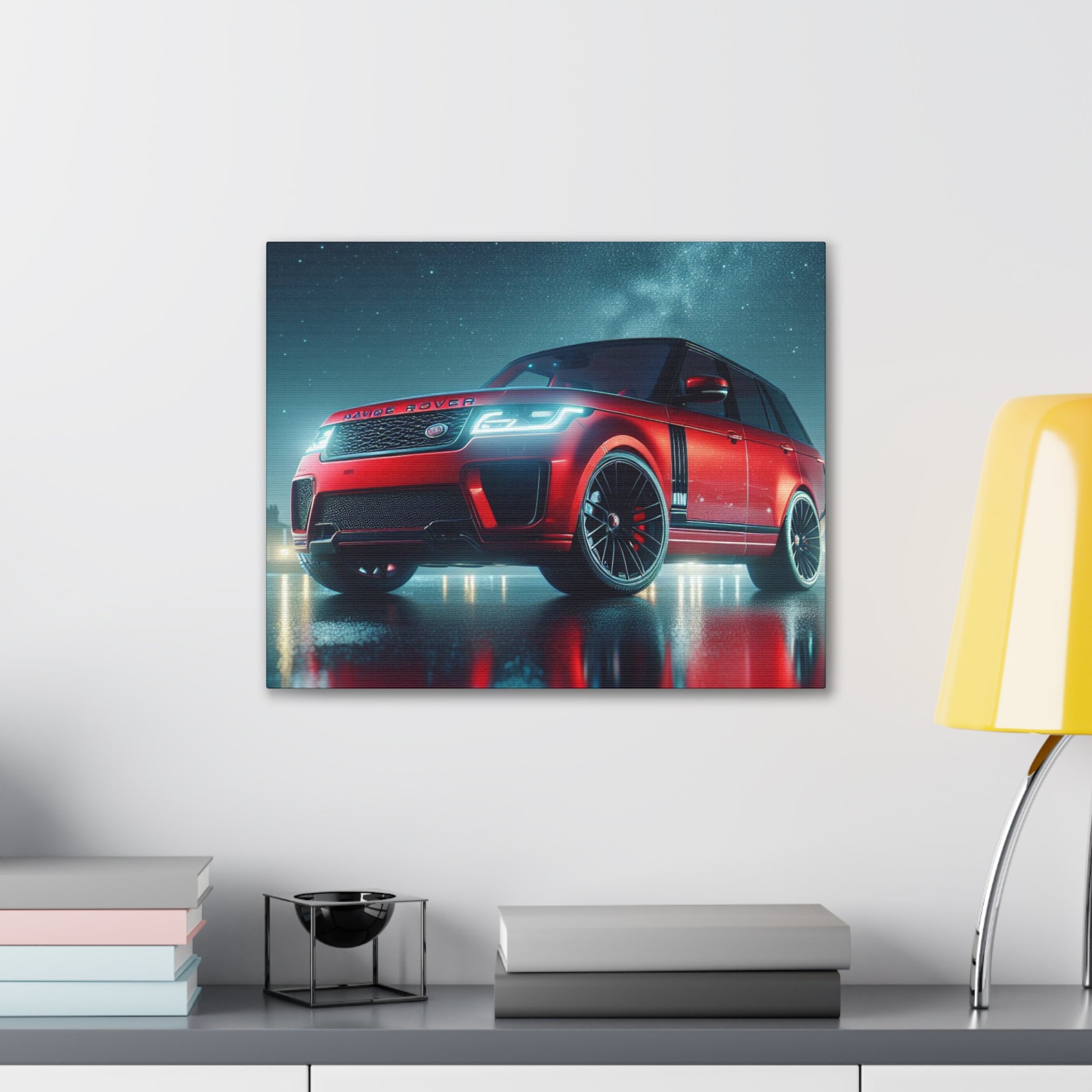 Red Range Rover Canvas Canvas Printify 20″ x 16″ (Horizontal) 0.75''
