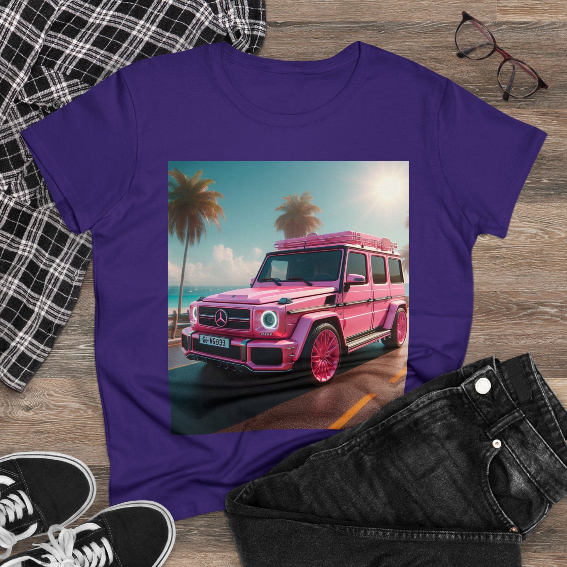 Pink G-Wagon T-Shirt T-Shirt Printify
