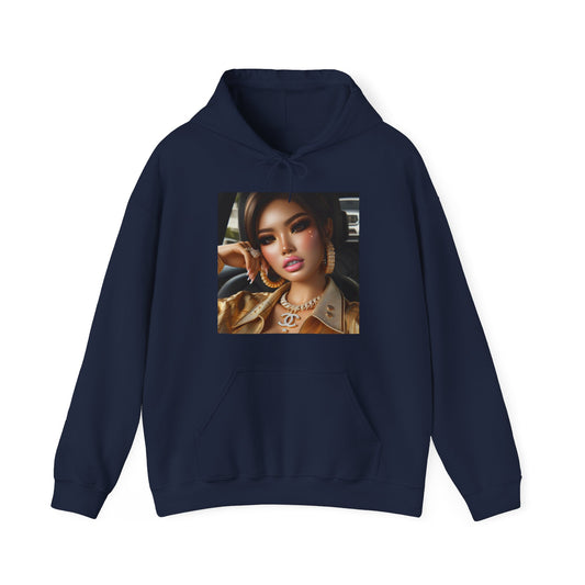 Car Beauty Hoodie Hoodie Printify Navy S