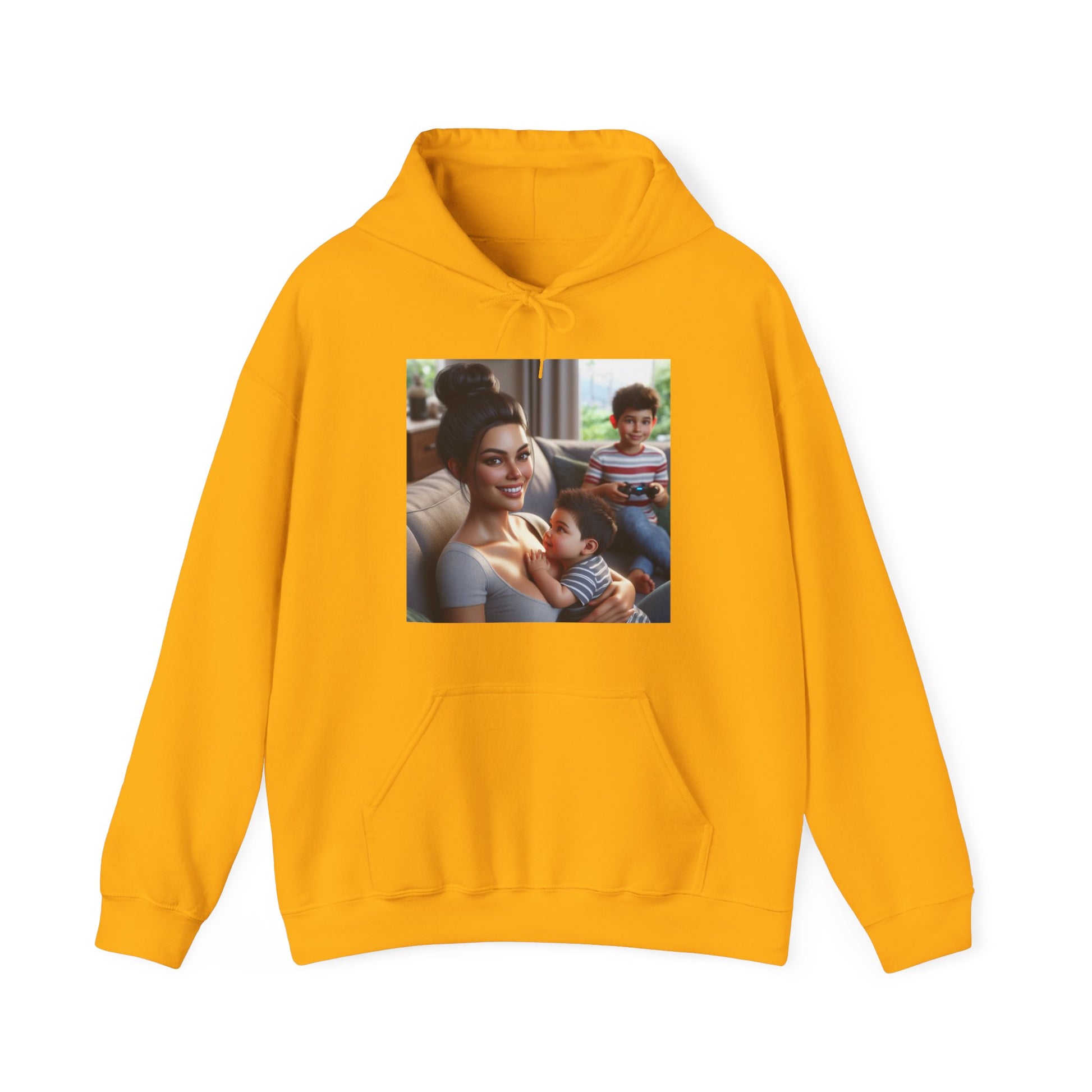 Family Time Hoodie Hoodie Printify Gold S