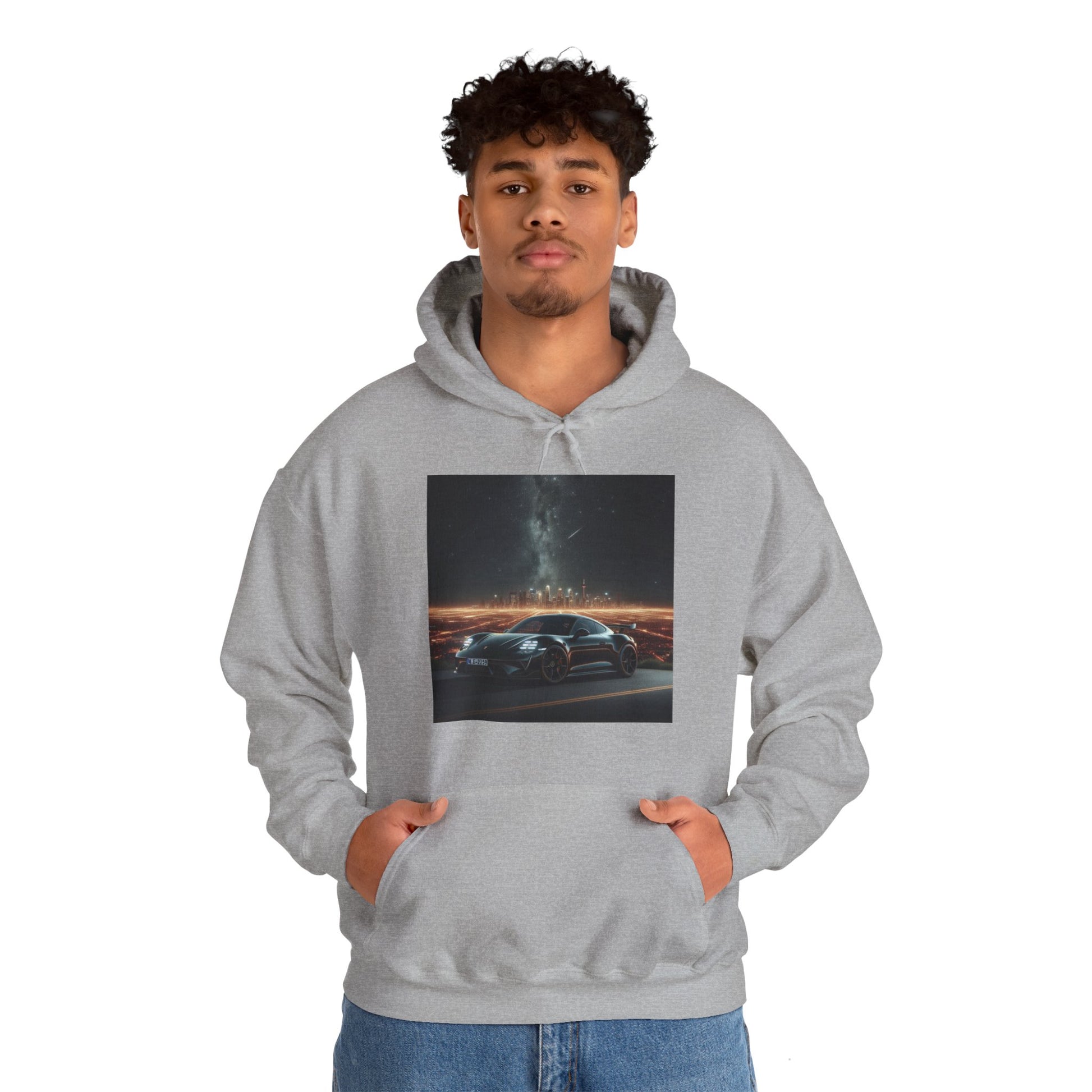 Black Porsche Hoodie Hoodie Printify
