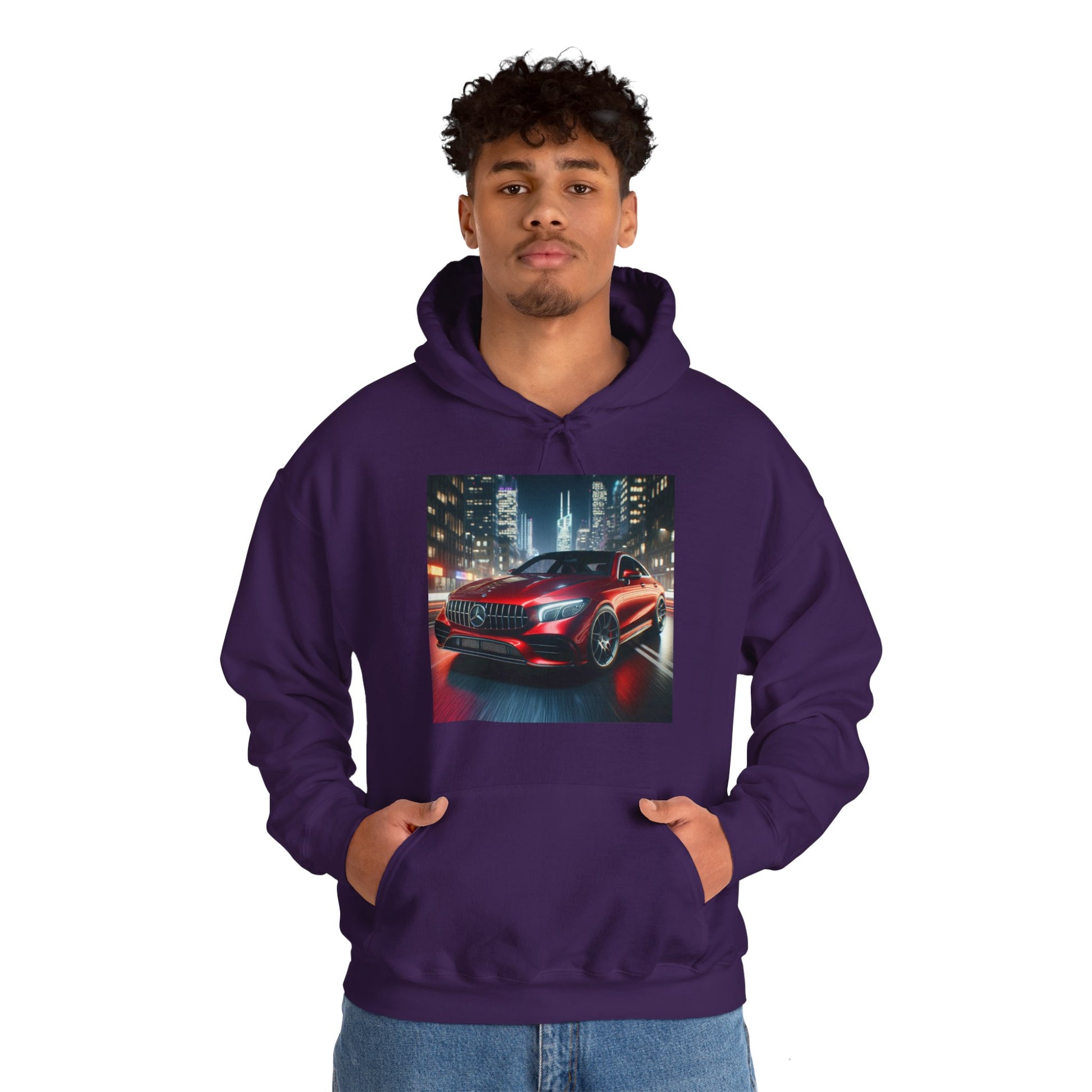 Red Mercedes Hoodie Hoodie Printify
