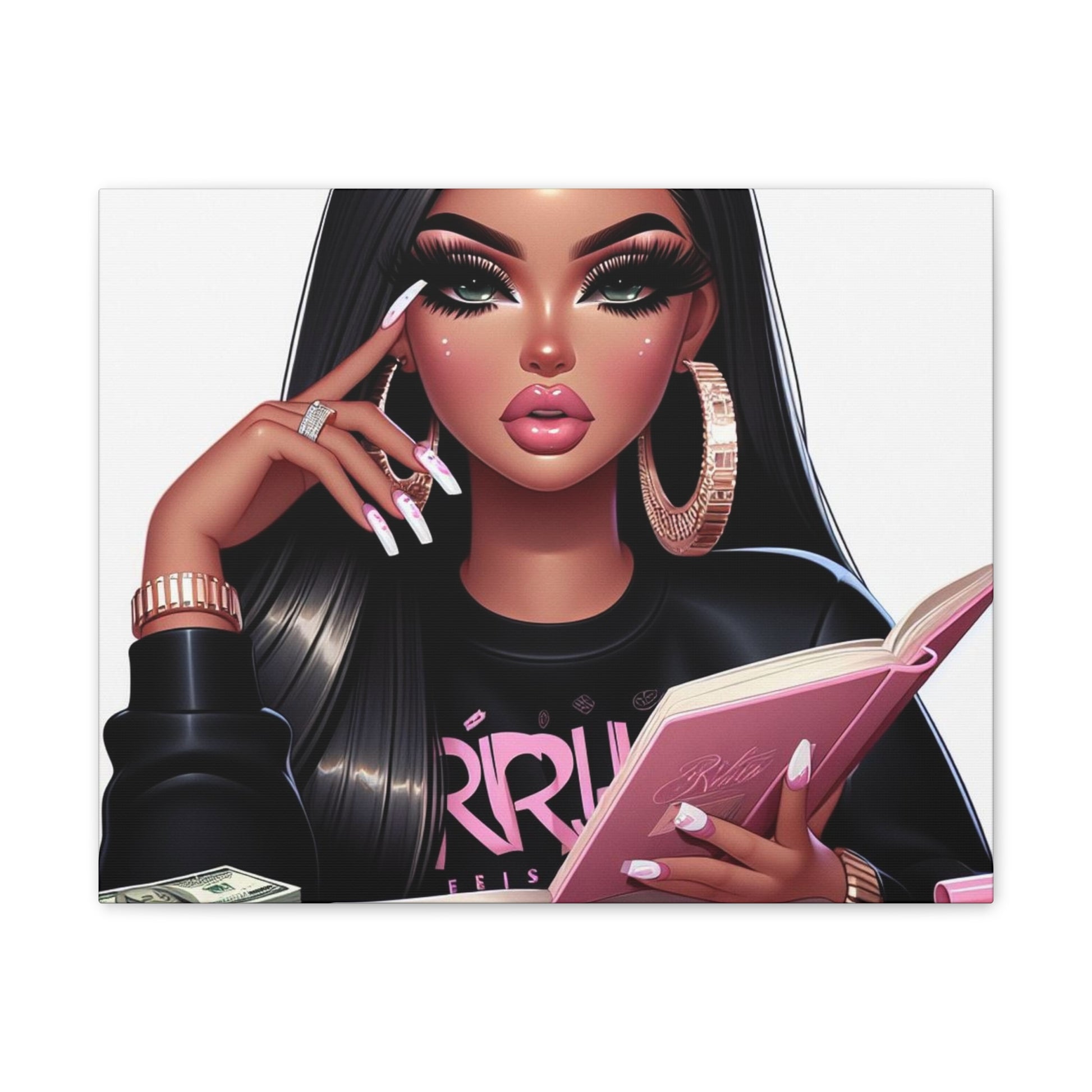 Thinking of a Plan Canvas Canvas Printify