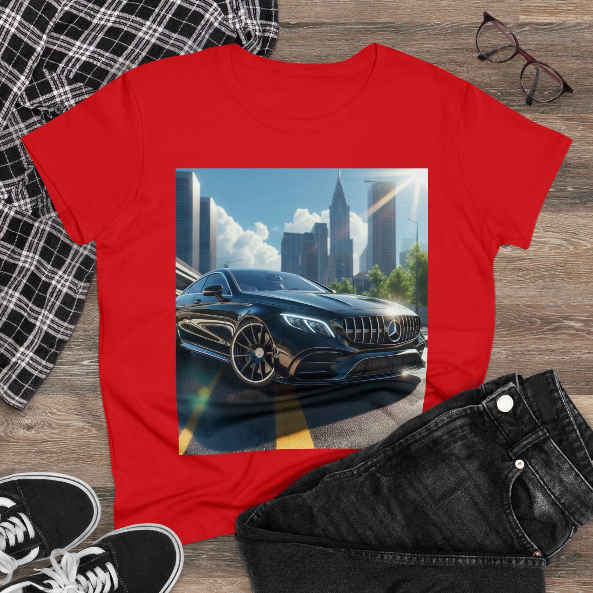 Black Mercedes T-Shirt T-Shirt Printify