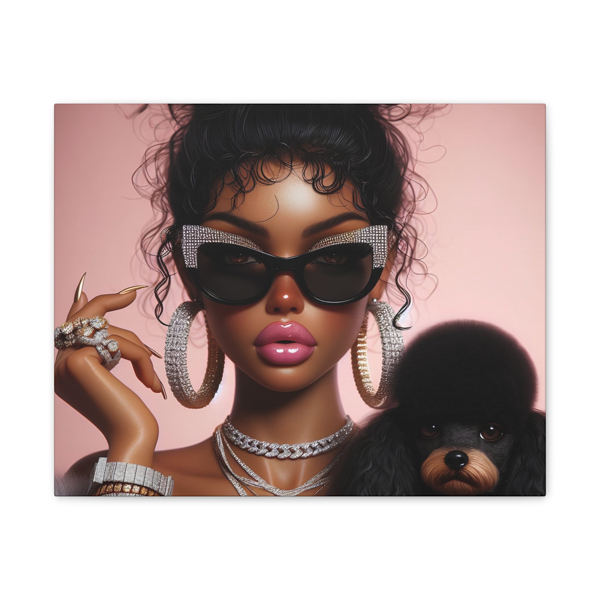 My Dog and I Canvas Canvas Printify