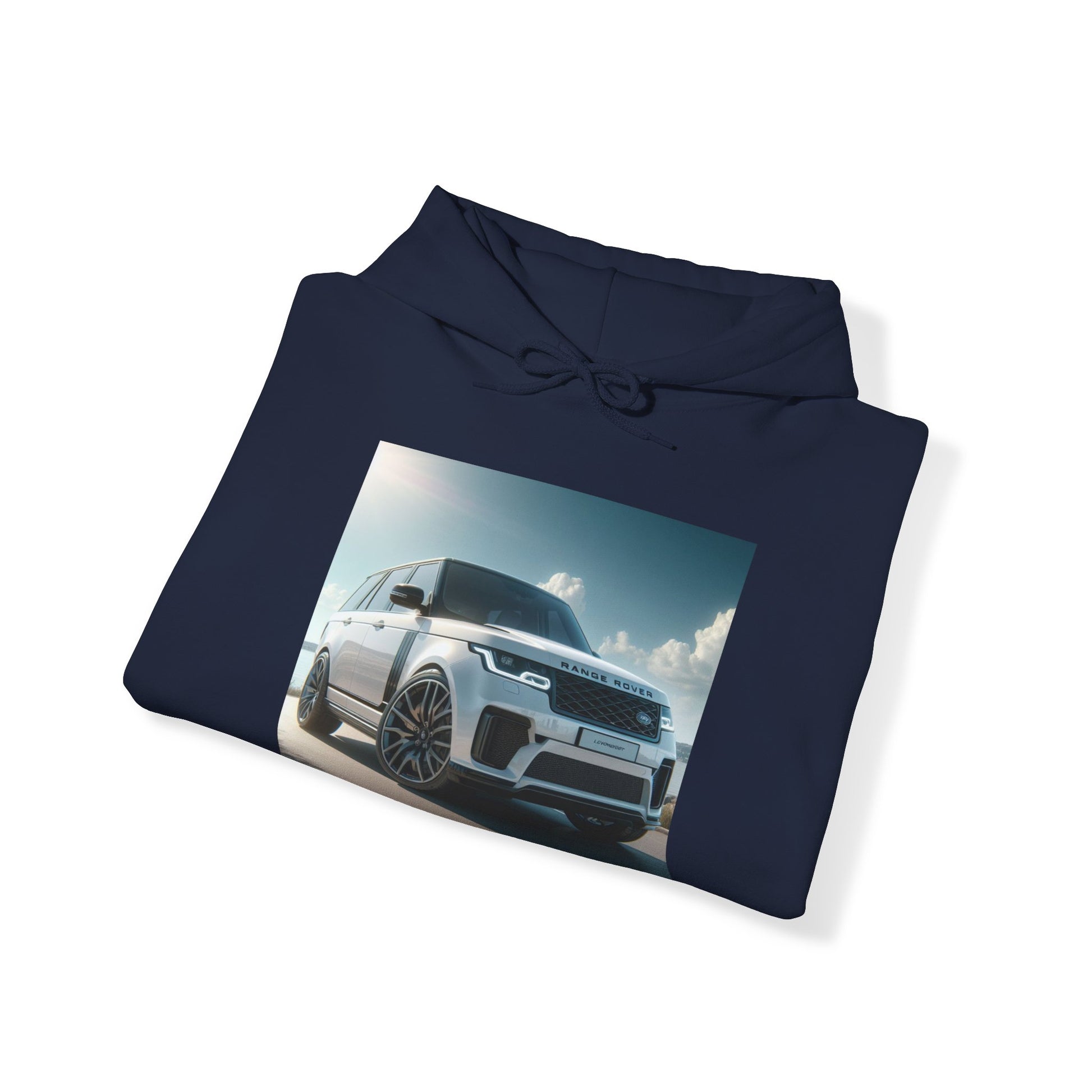 White Range Rover Hoodie Hoodie Printify