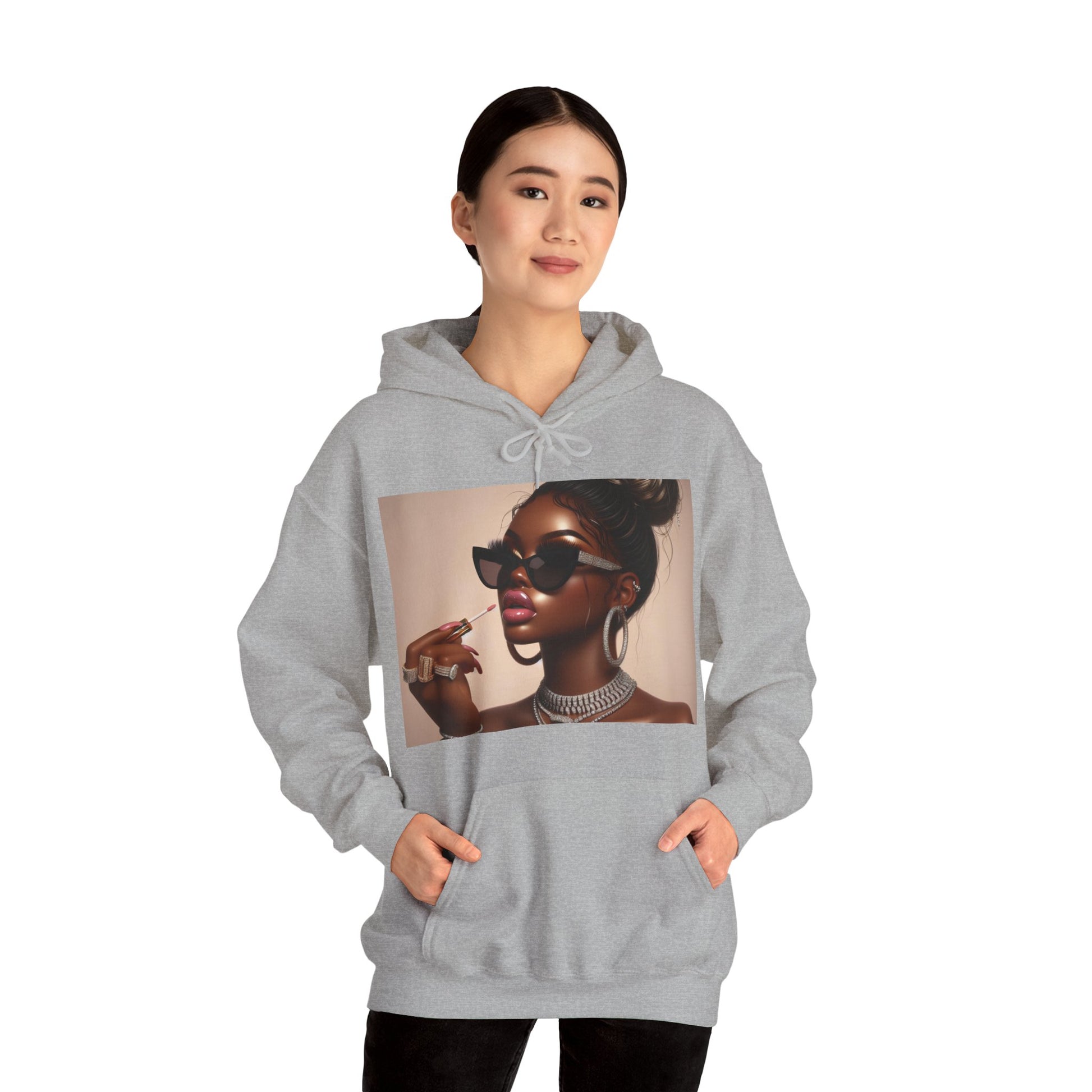 My Lip Gloss is Poppin Hoodie Hoodie Printify