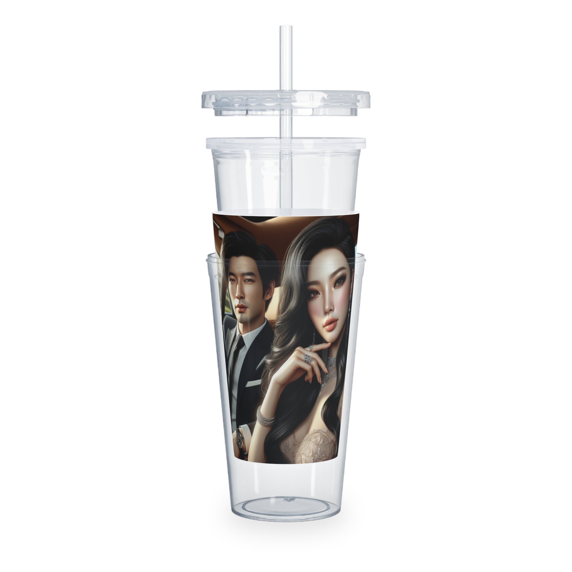 Elegant Drive Tumbler with Straw Mug Printify