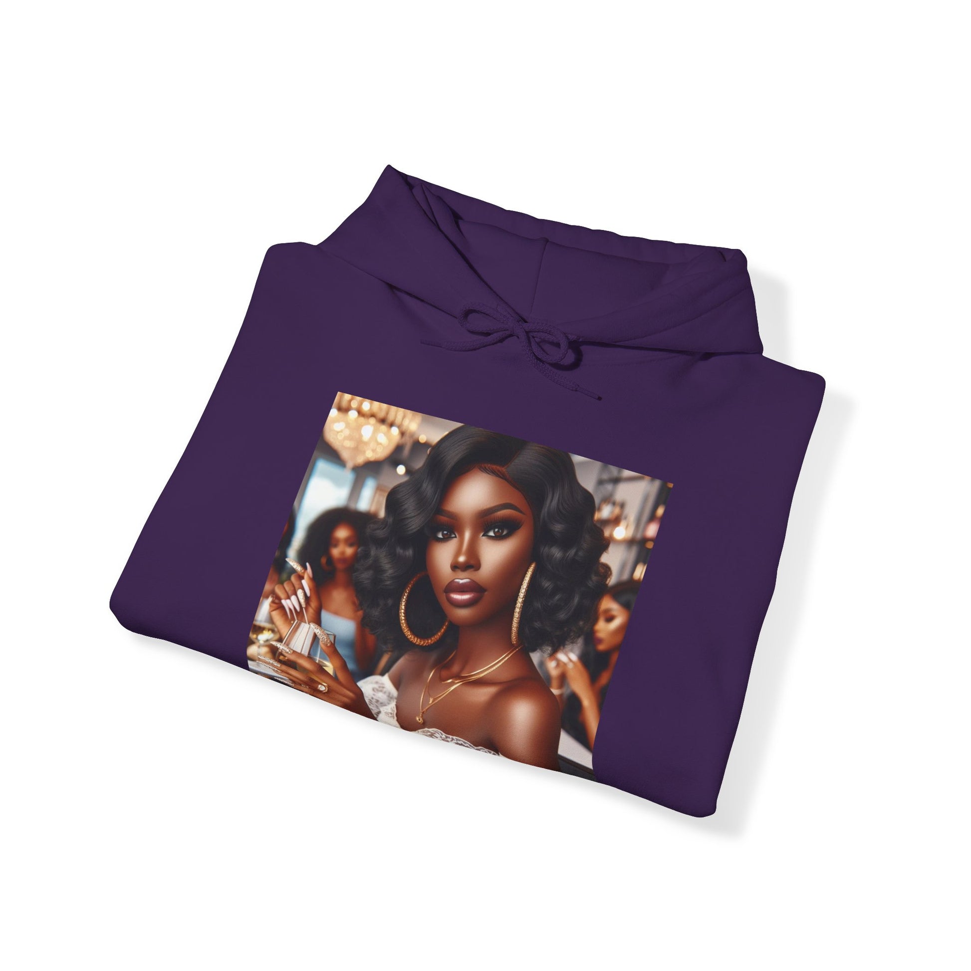 Wine Down Hoodie Hoodie Printify