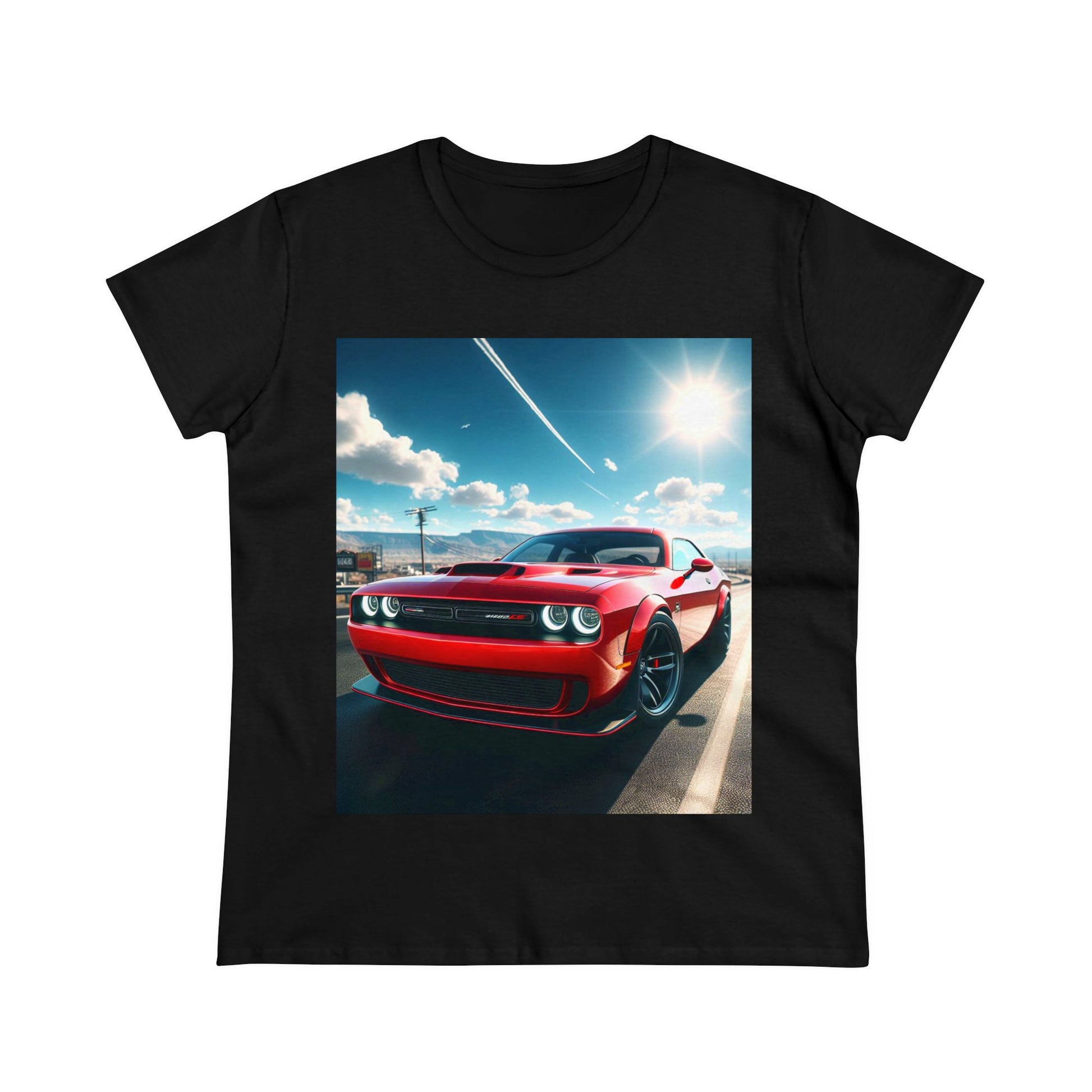 Red Challenger T-Shirt T-Shirt Printify Black S