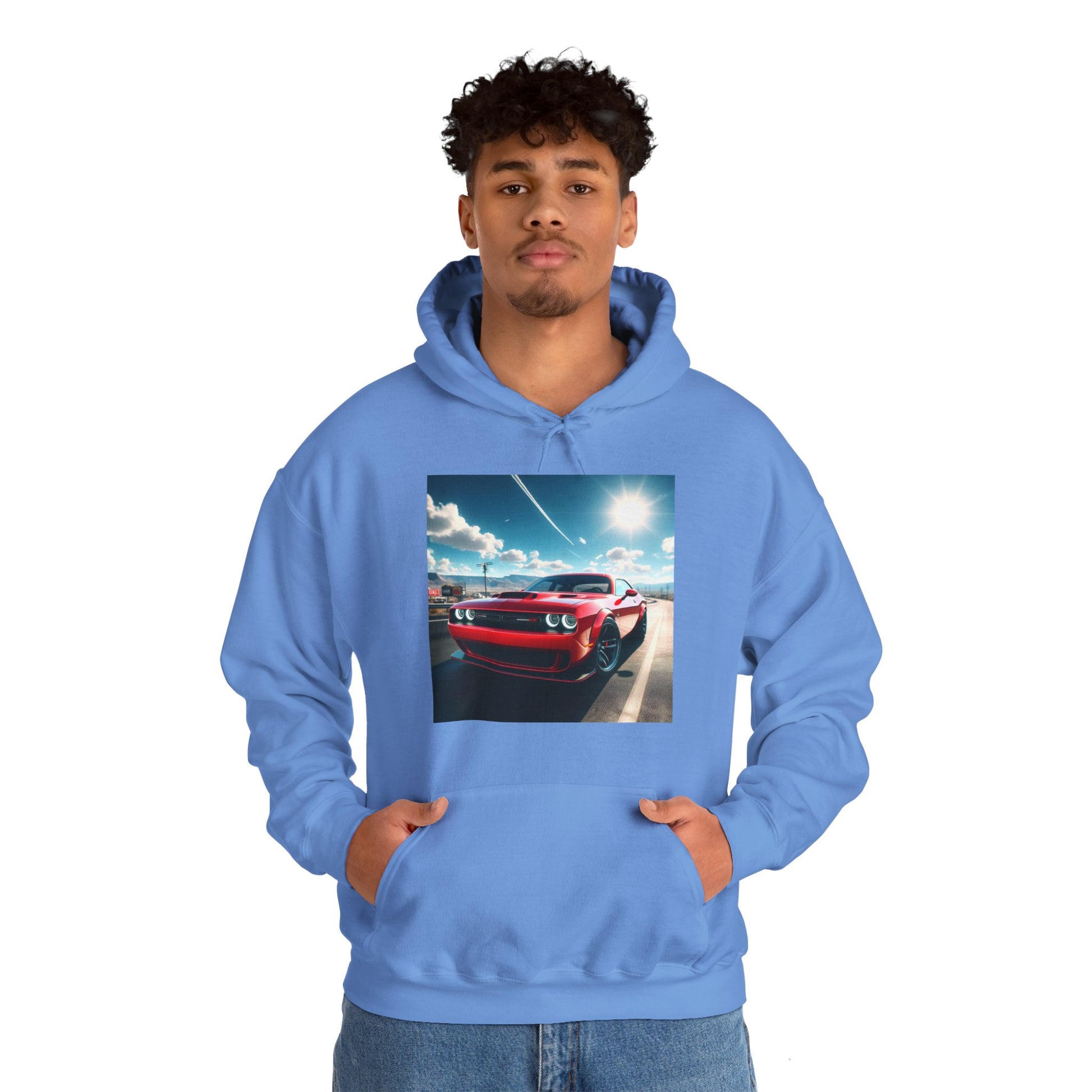 Red Challenger Hoodie Hoodie Printify
