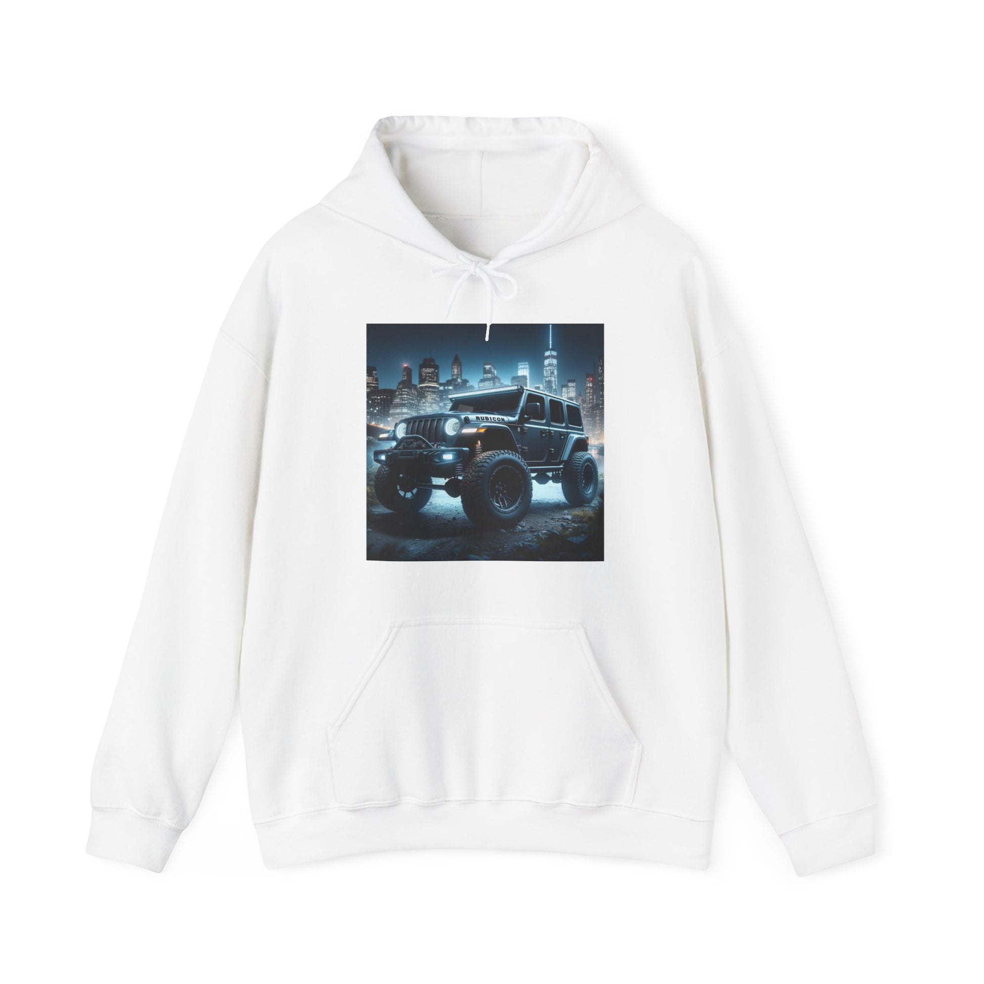 Gray Rubicon Hoodie Hoodie Printify White S