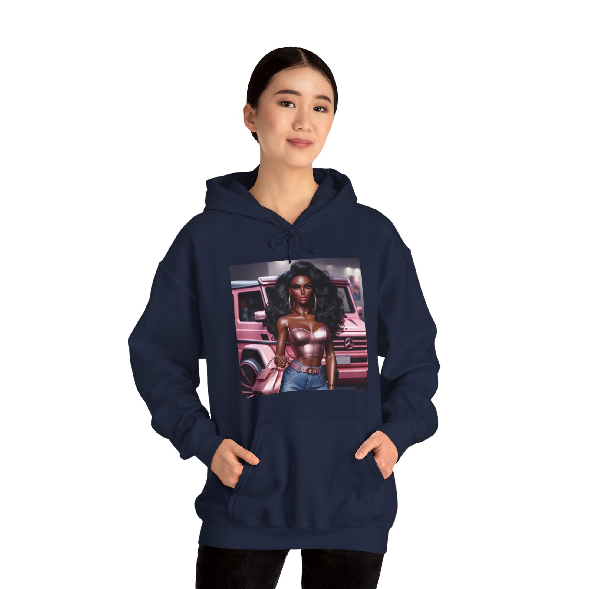 Pink Luxury Hoodie Hoodie Printify