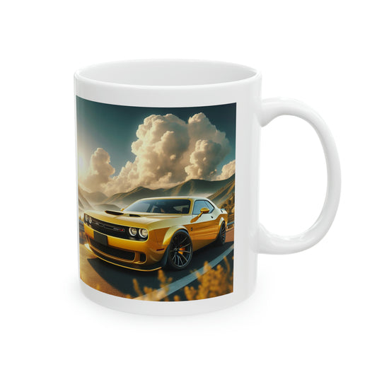 Yellow Challenger Mug Mug Printify