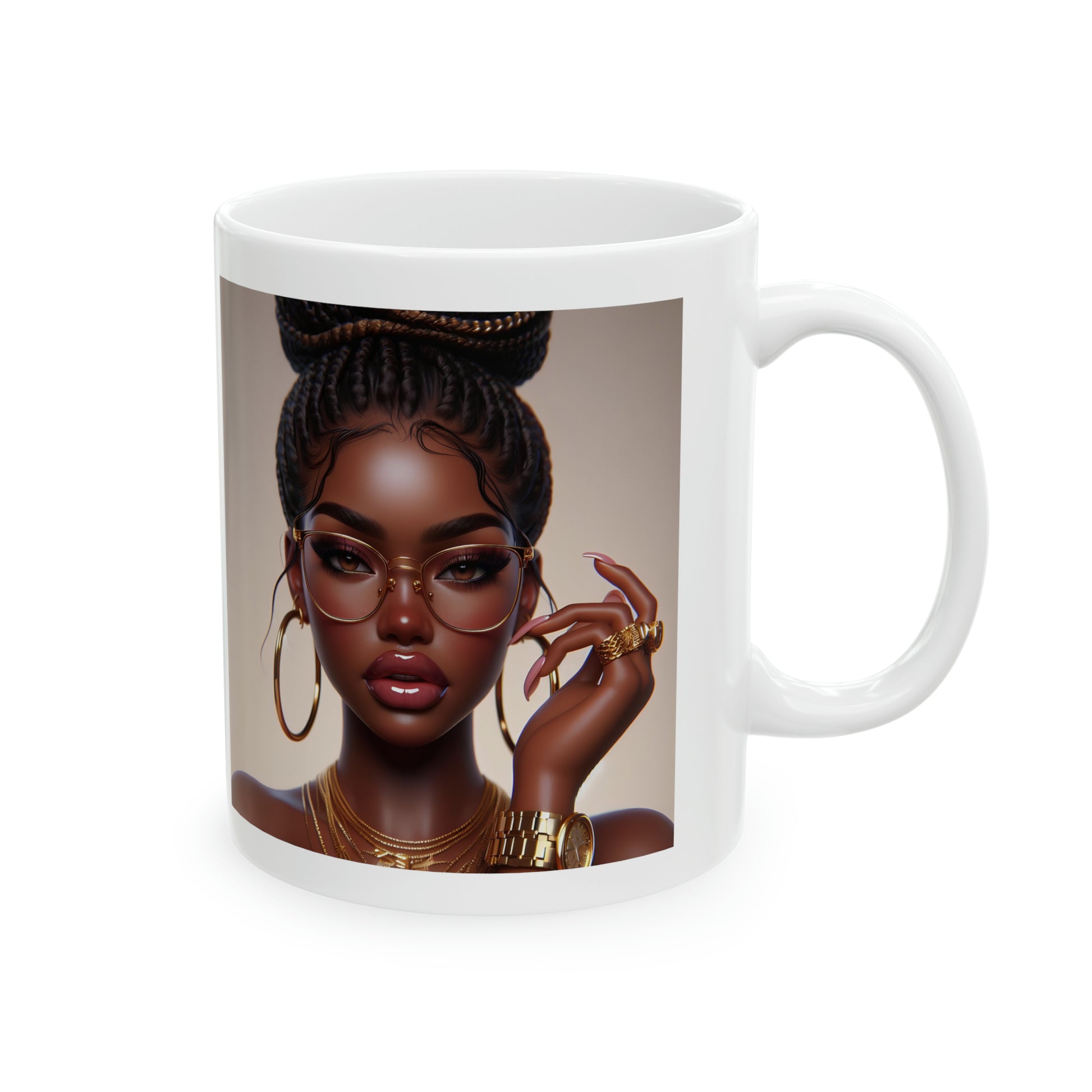 Chocolate Gold Mug Mug Printify
