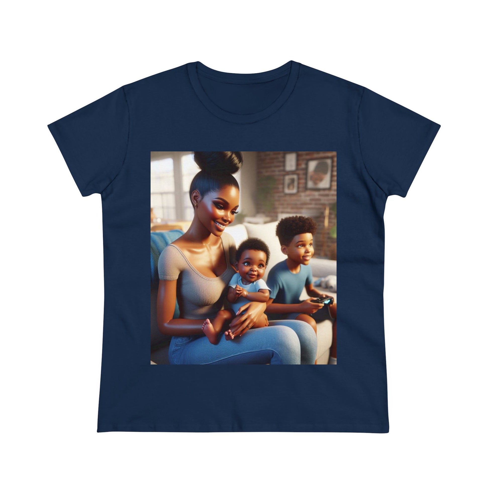 Family Time T-Shirt T-Shirt Printify Navy S