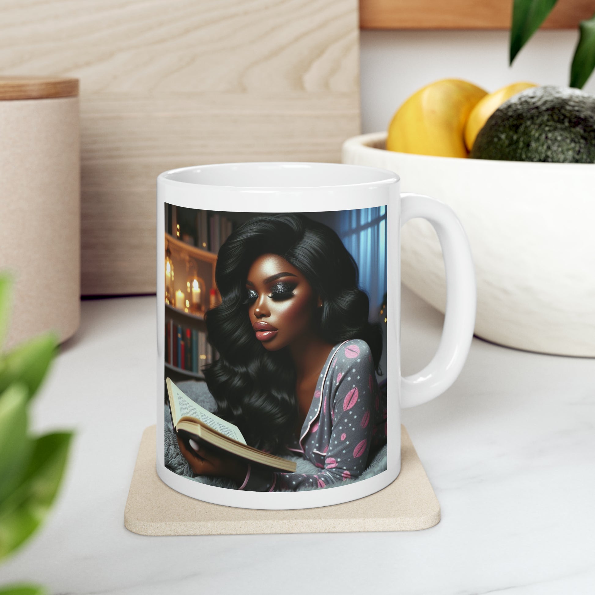 Late Night Book Mug Mug Printify