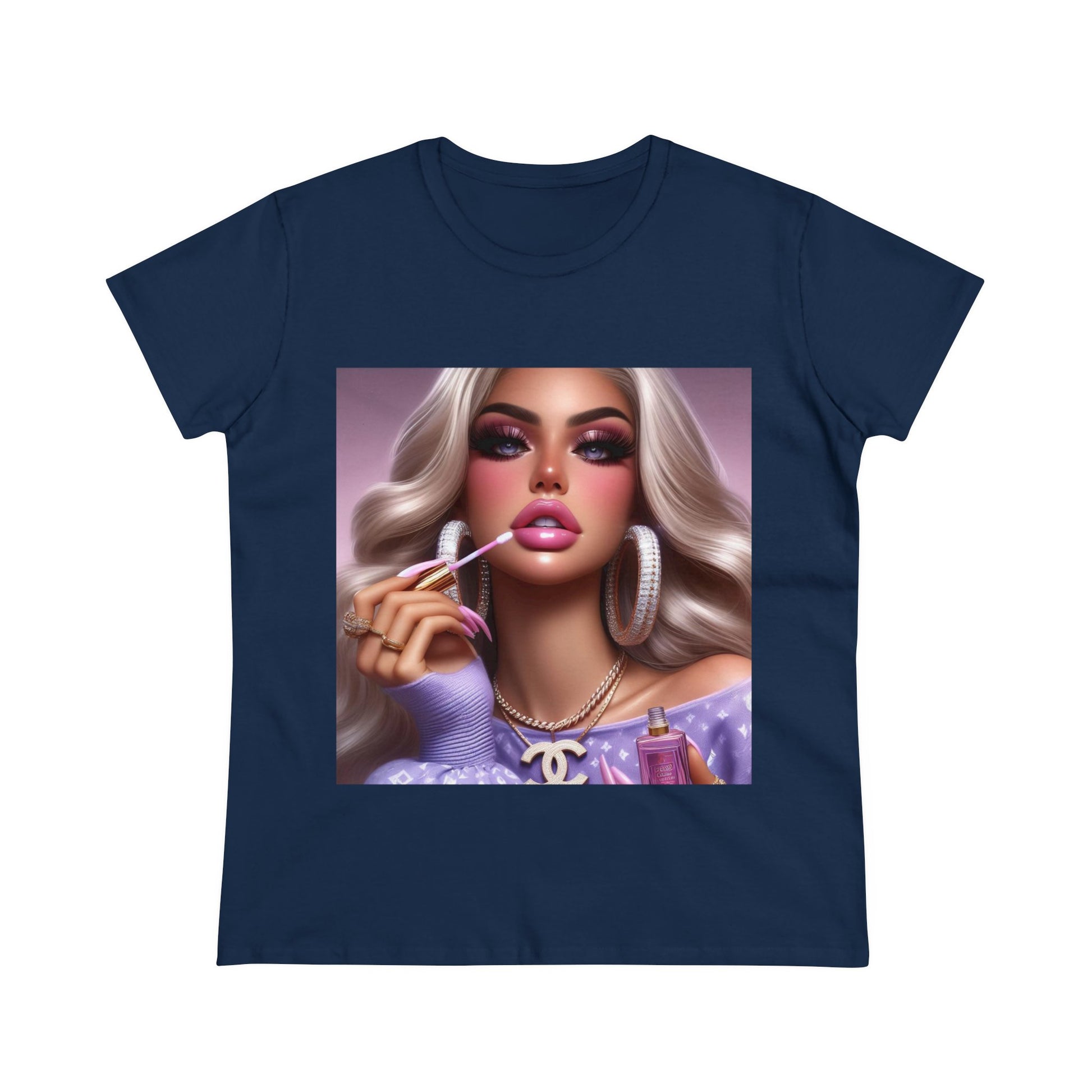 Gloss Up T-Shirt T-Shirt Printify Navy S