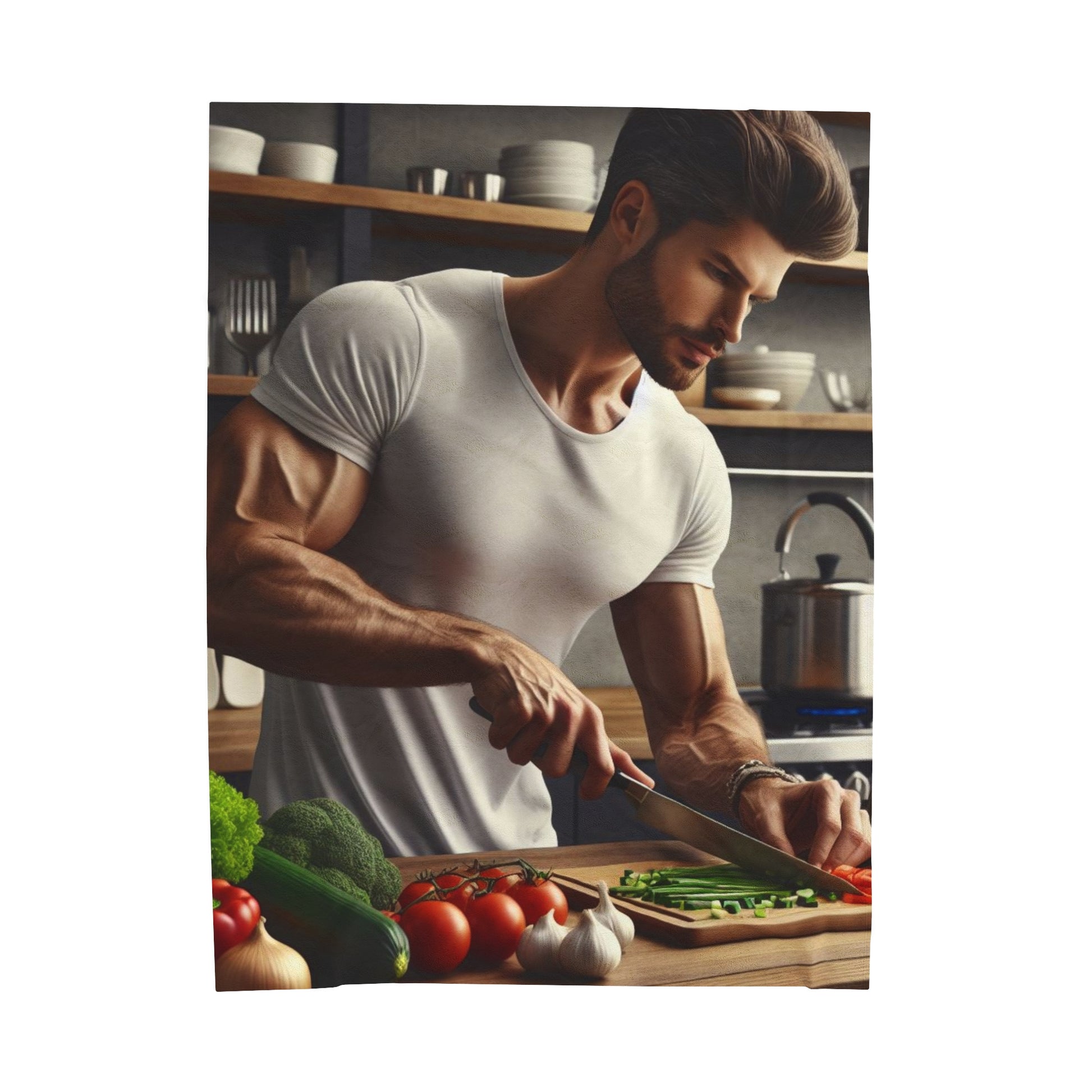 Dinner Time Plush Blanket All Over Prints Printify 60" × 80"