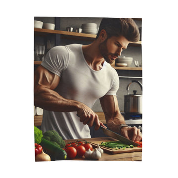 Dinner Time Plush Blanket All Over Prints Printify 60" × 80"