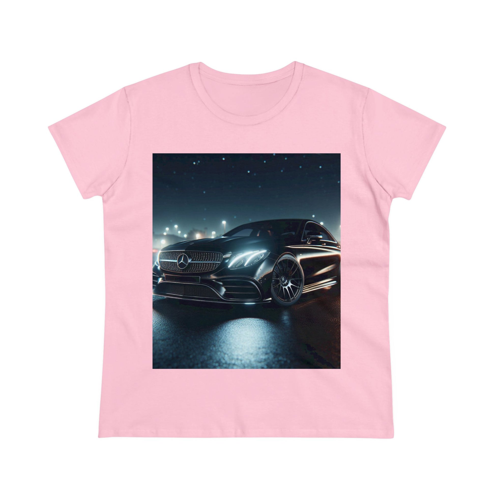 Black Mercedes T-Shirt T-Shirt Printify Light Pink S