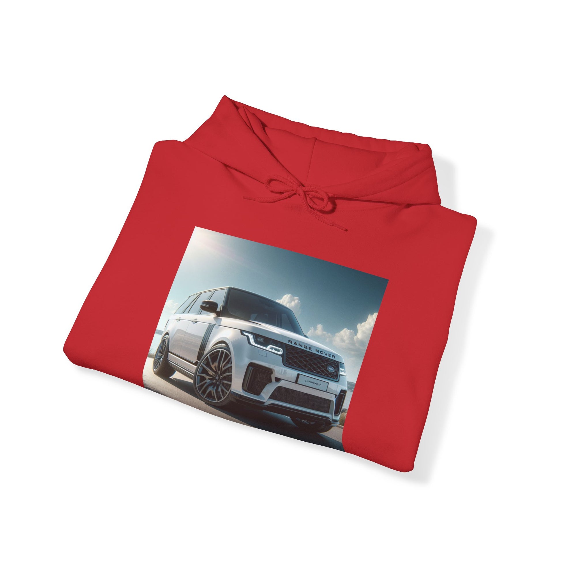 White Range Rover Hoodie Hoodie Printify