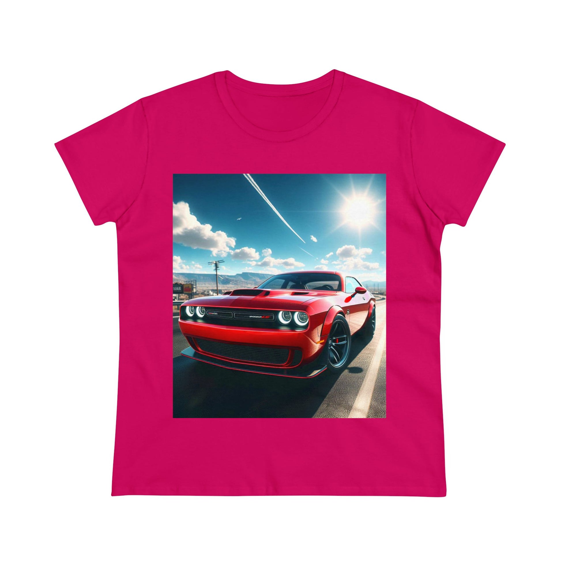 Red Challenger T-Shirt T-Shirt Printify Heliconia S