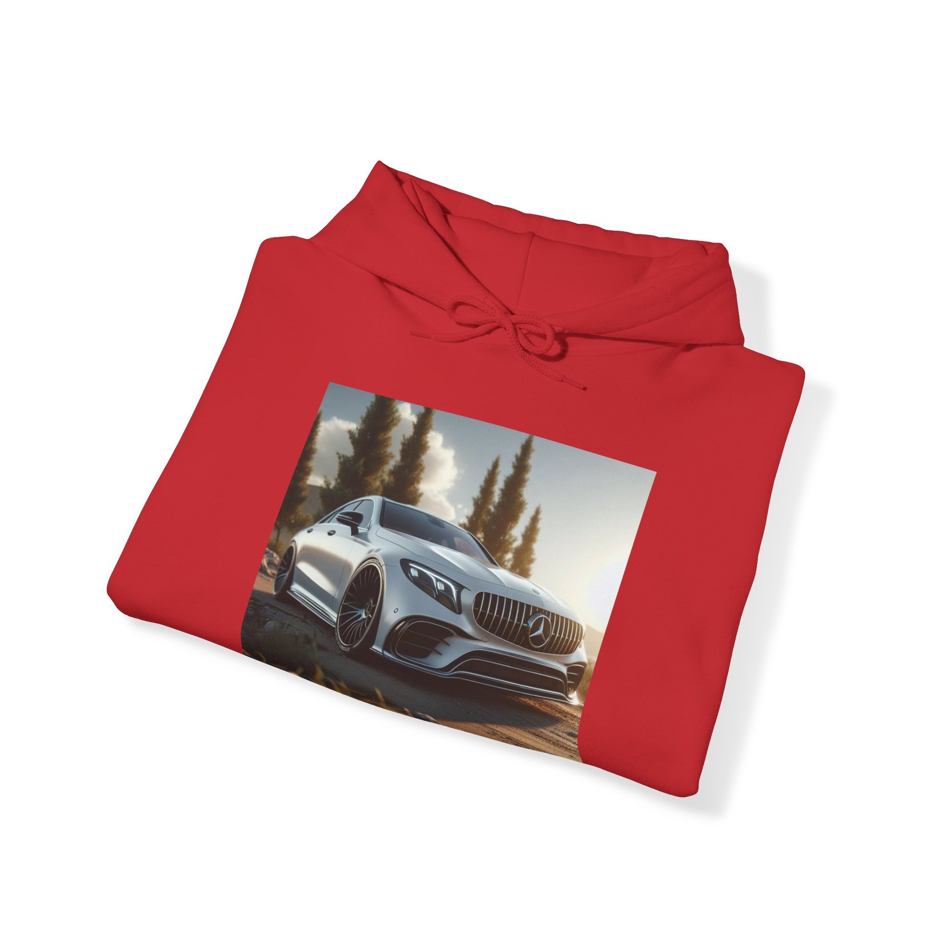 White Mercedes Hoodie Hoodie Printify