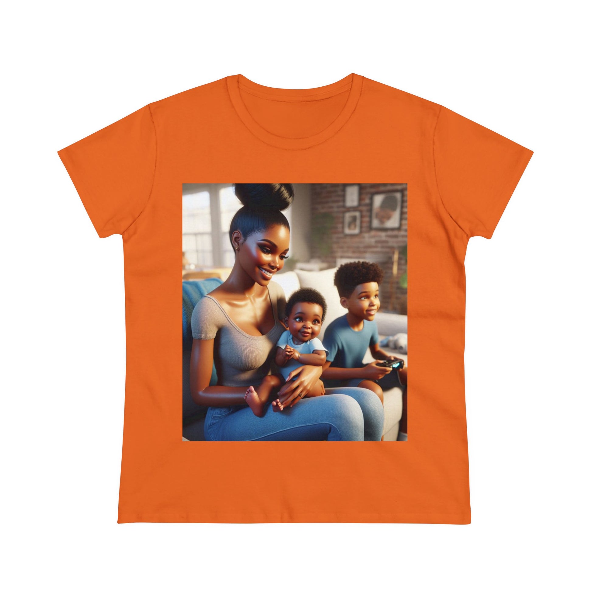 Family Time T-Shirt T-Shirt Printify Orange S
