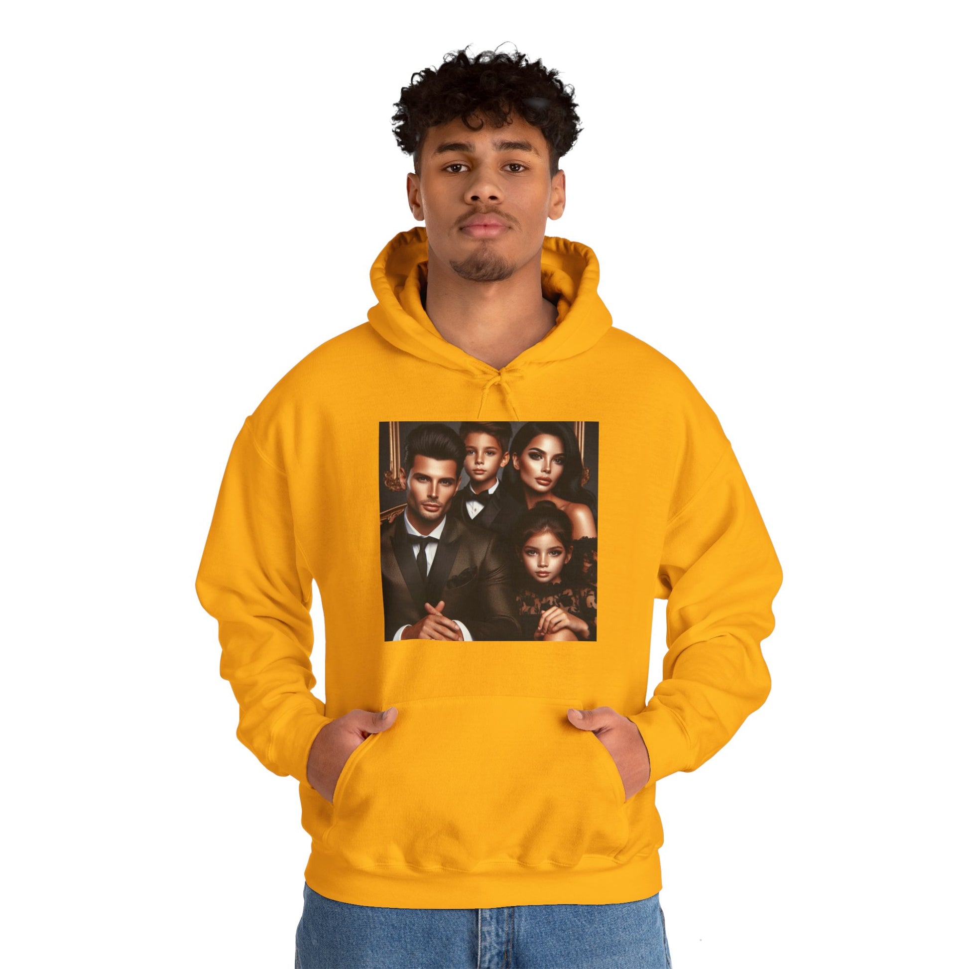 Family Portrait Hoodie Hoodie Printify