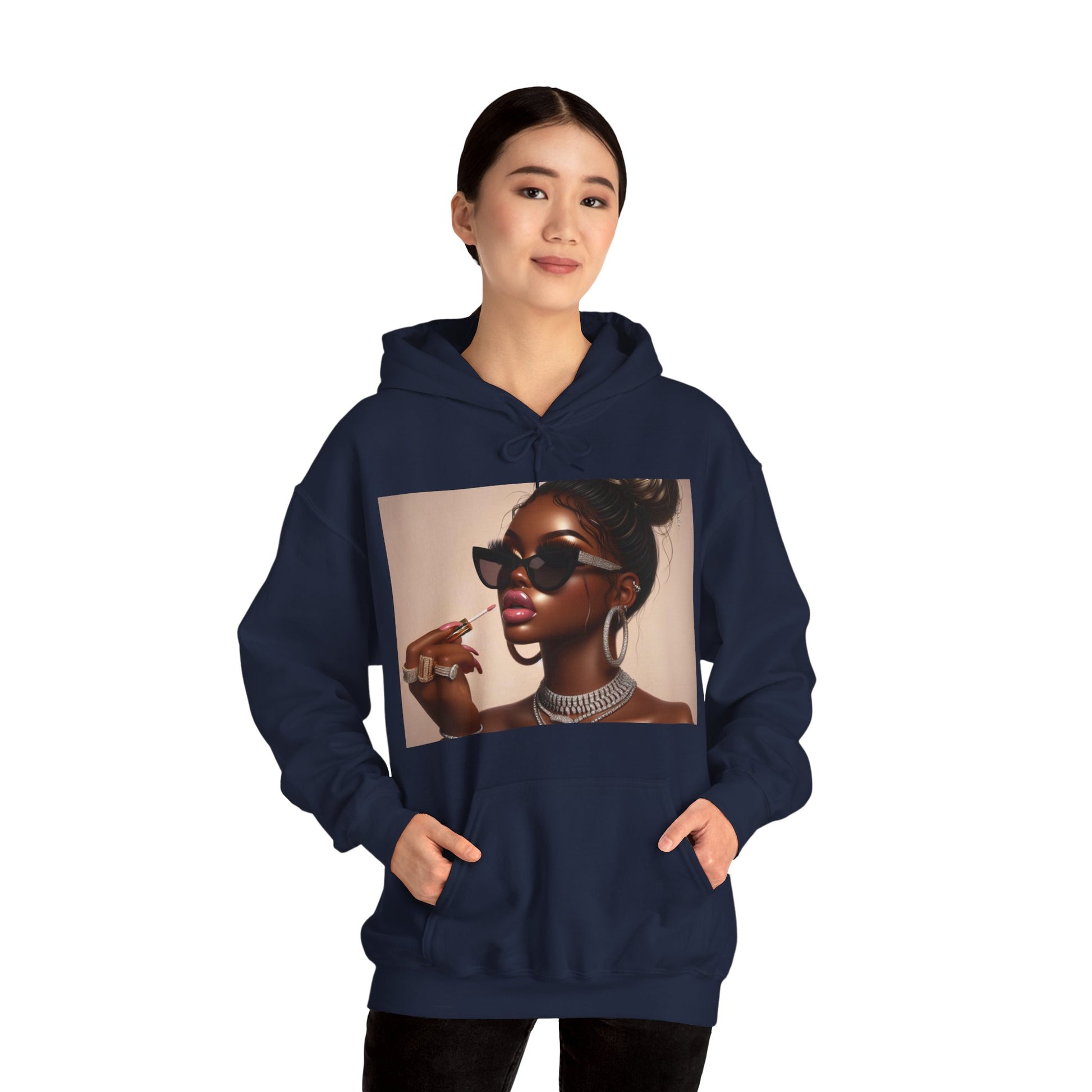 My Lip Gloss is Poppin Hoodie Hoodie Printify