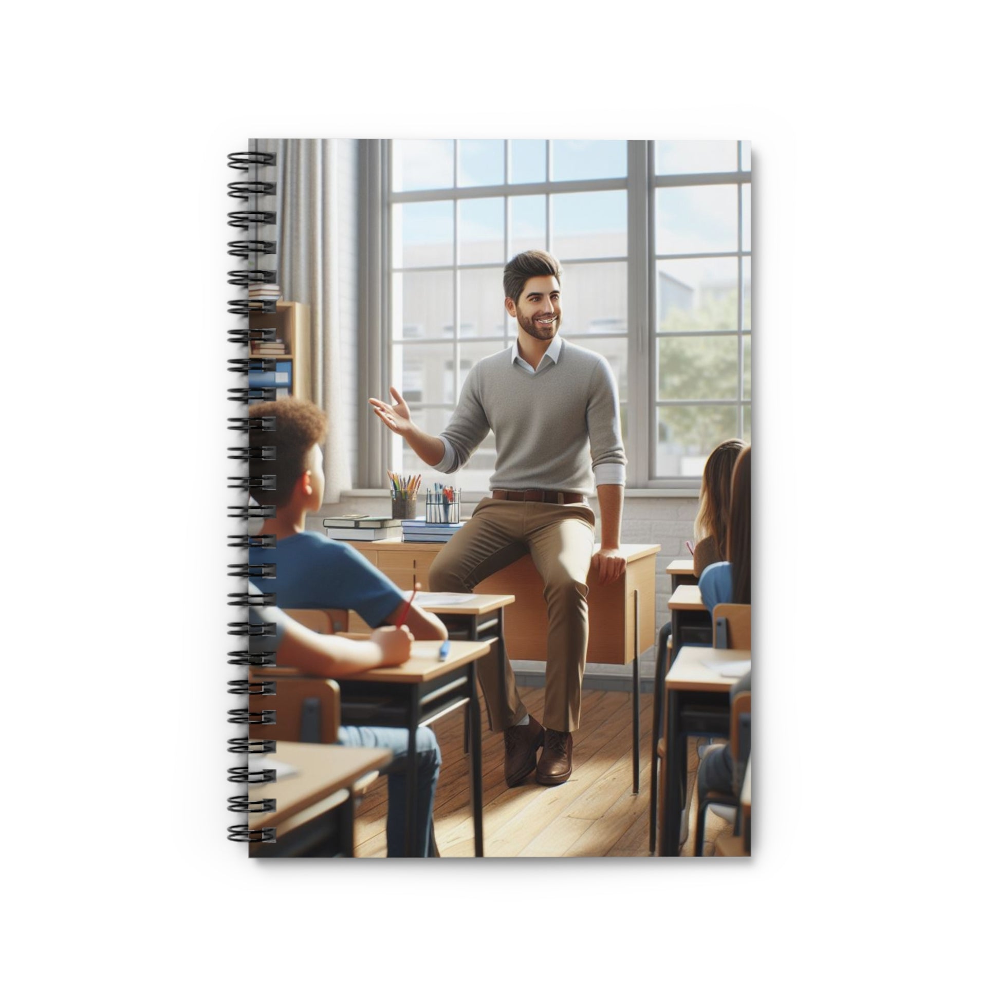Class in Session Spiral Notebook Paper products Printify One Size